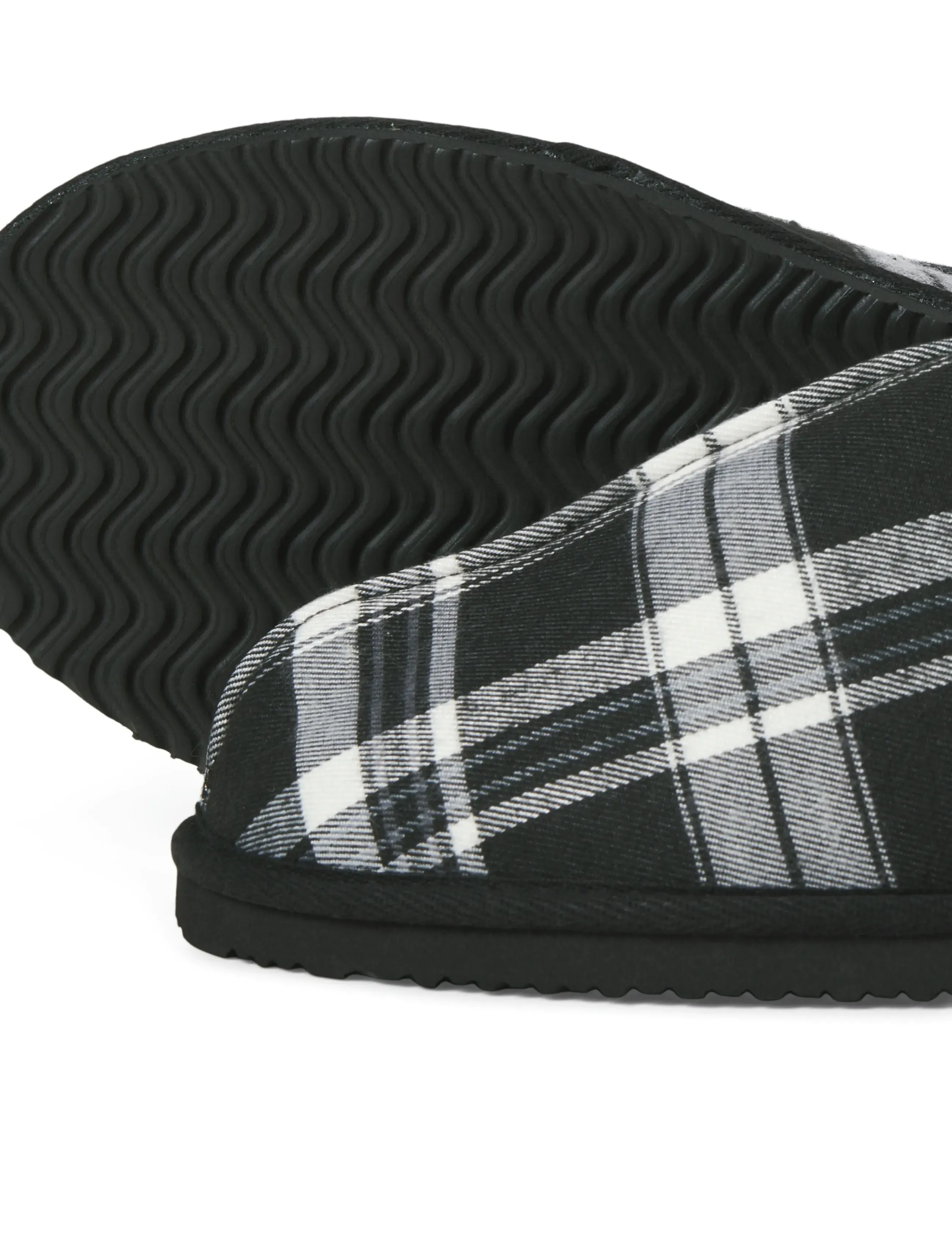 Jack & Jones - JFWDUDELY CHECK SLIPPER LN - collections - anthracite - 4