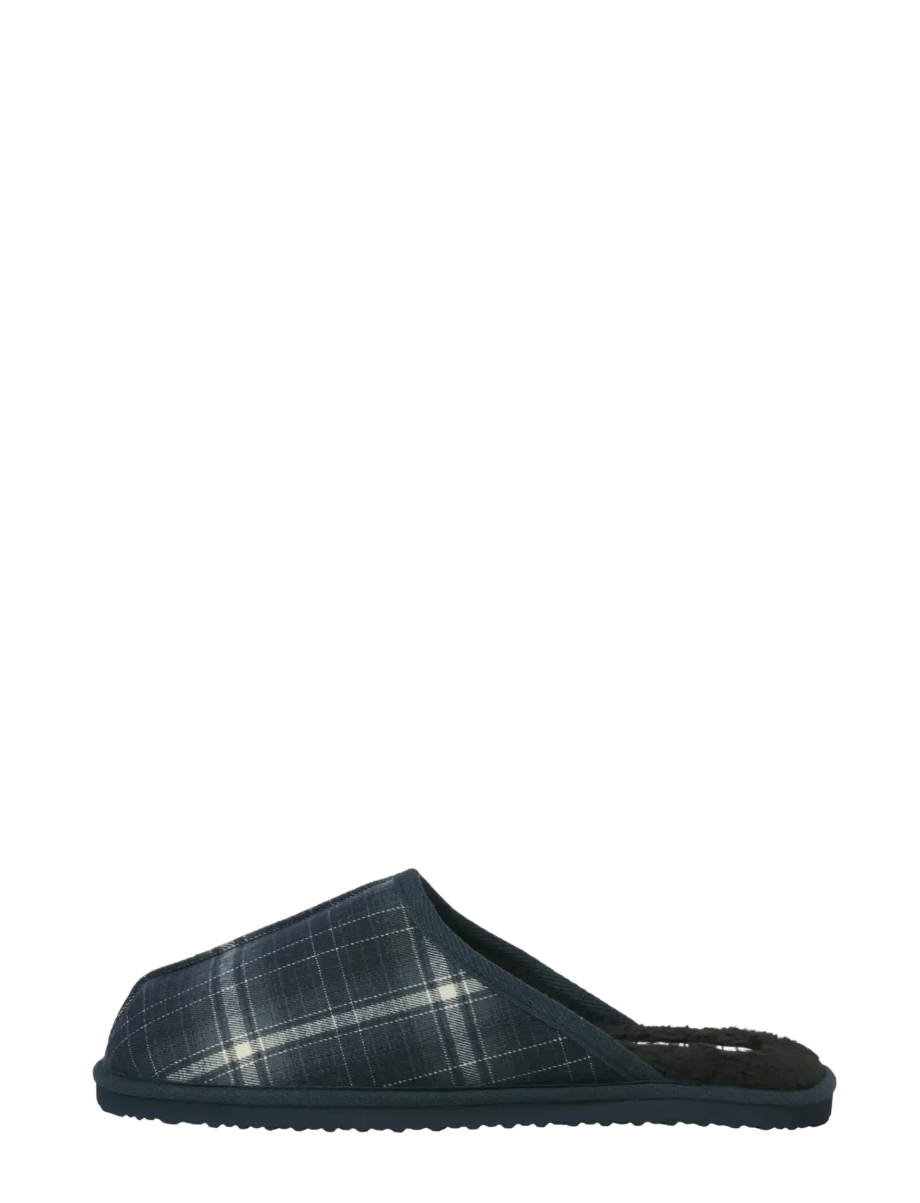 Jack & Jones JFWDUDELY CHECK SLIPPER LN - Hausschuhe - NAVY BLAZER / navy