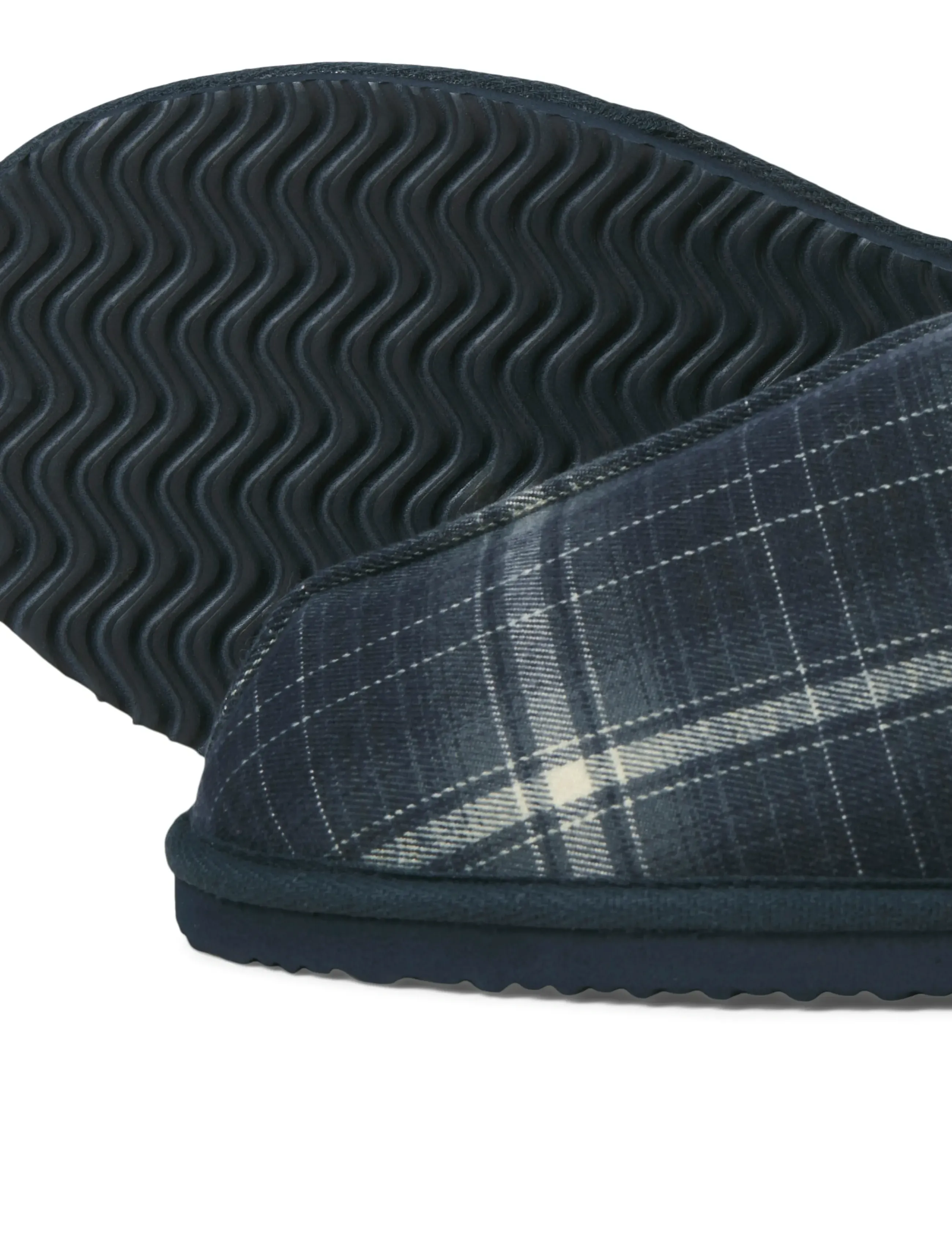 Jack & Jones - JFWDUDELY CHECK SLIPPER LN - kollektionen - navy blazer - 4