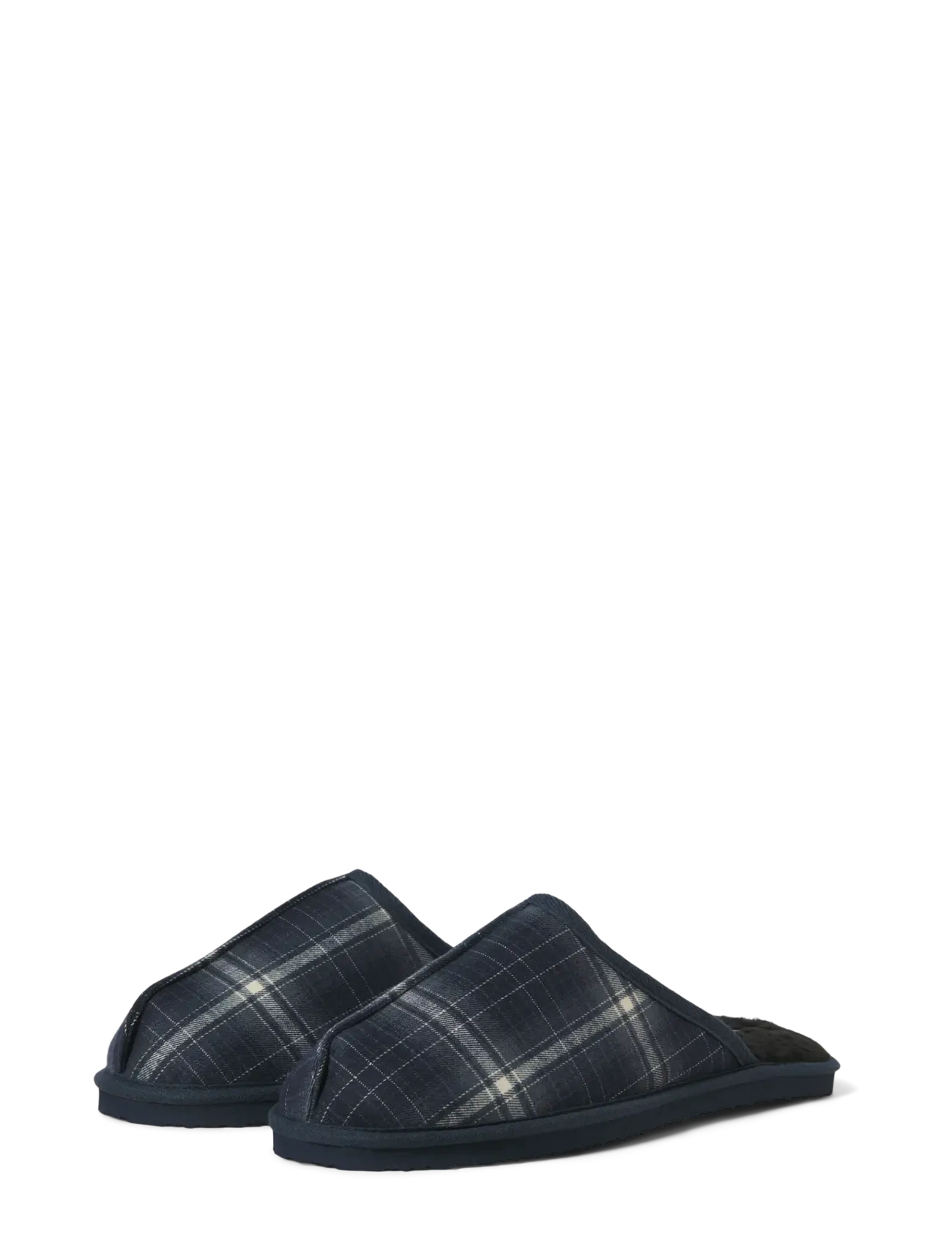 Jack & Jones - JFWDUDELY CHECK SLIPPER LN - navy blazer - 4