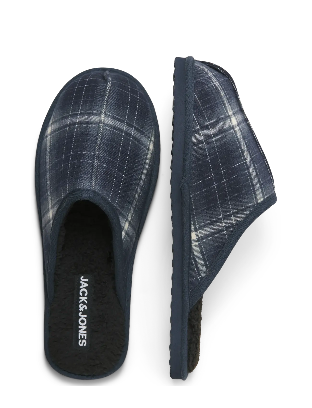 Jack & Jones - JFWDUDELY CHECK SLIPPER LN - navy blazer - 5