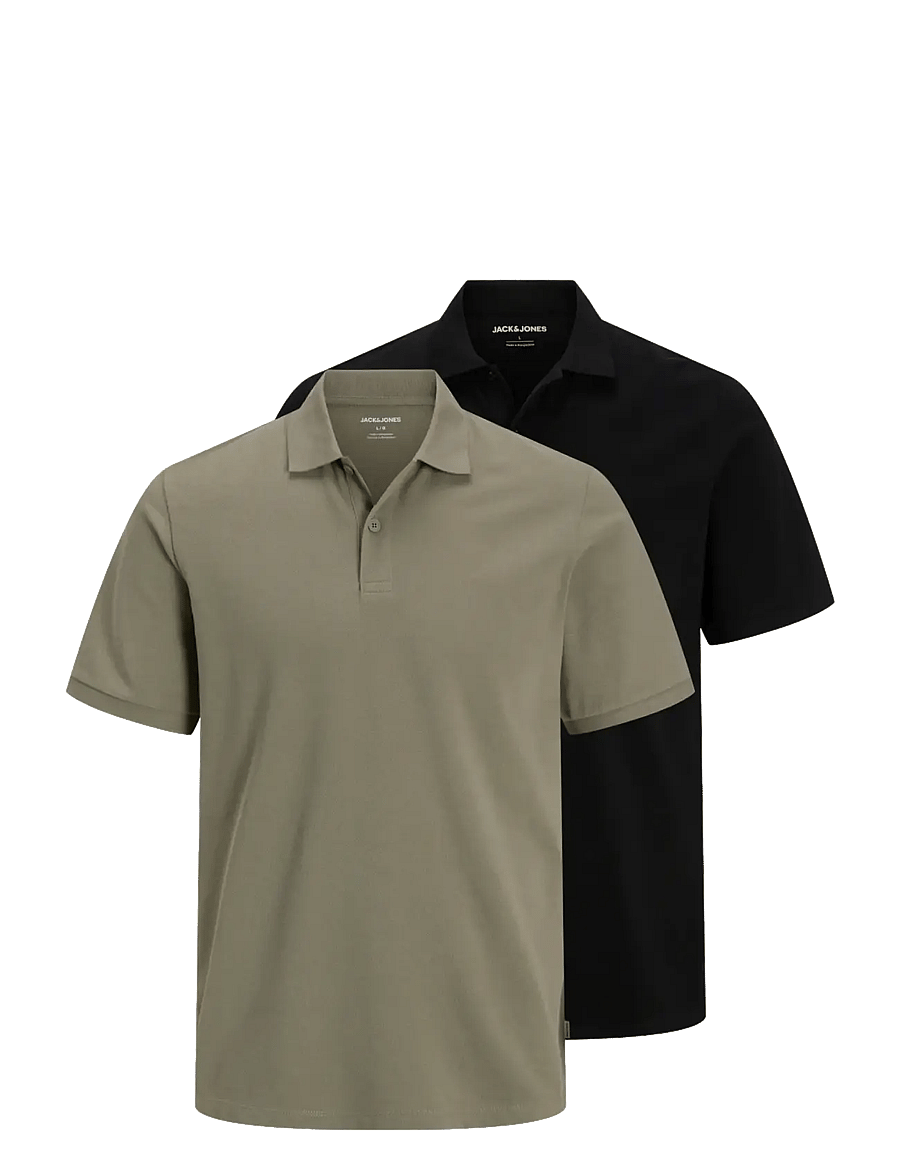 Jack & Jones - JJKANE POLO SS 2PK MP - kurzärmelig - black - 1