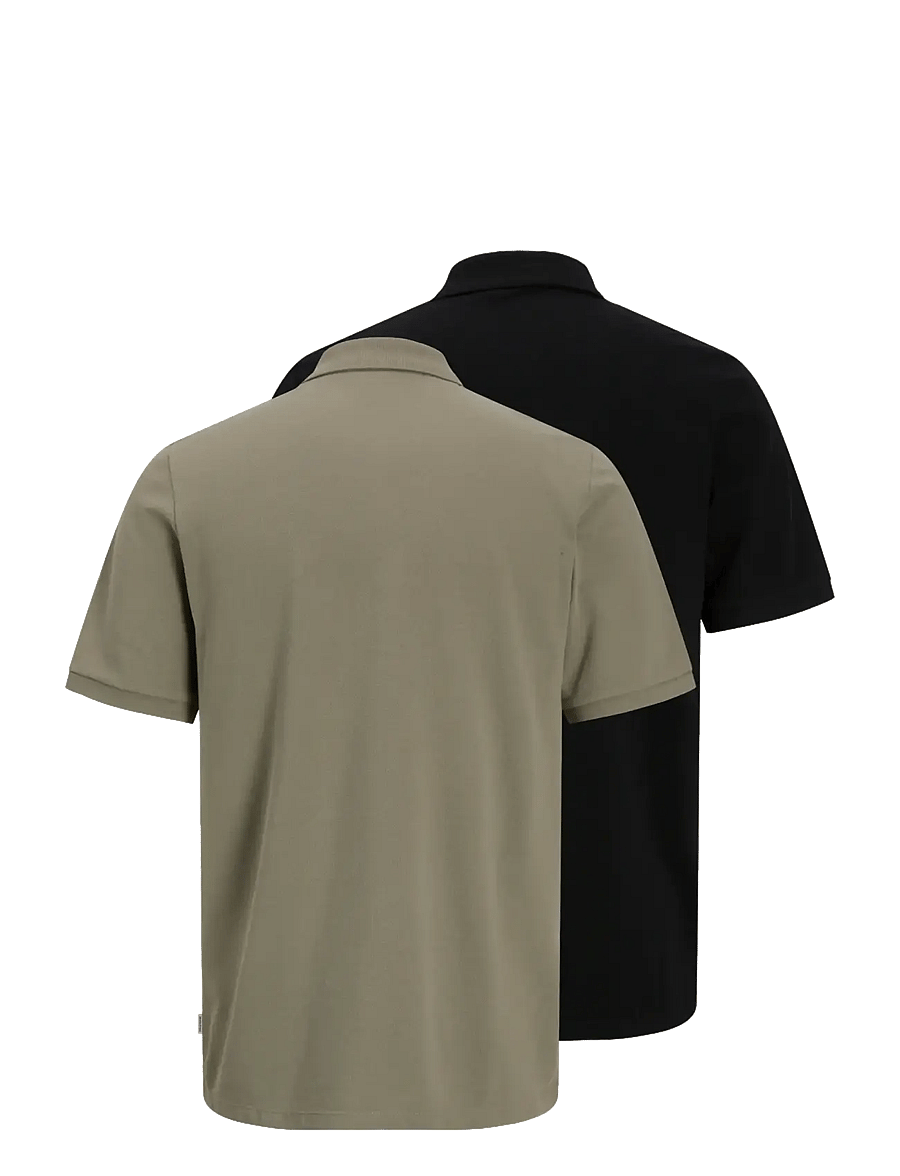 Jack & Jones - JJKANE POLO SS 2PK MP - kurzärmelig - black - 2