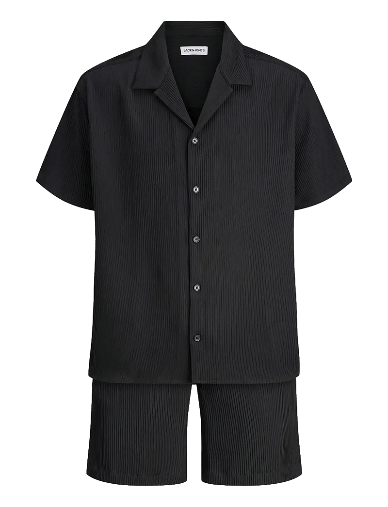 Jack & Jones - JJEHARRISON RESORT SHIRT SS SN SET MP - casual shorts - black - 1