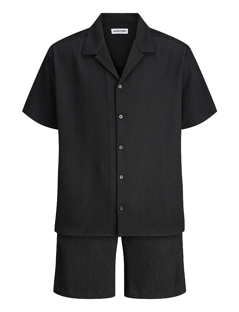 Jack & Jones - JJEHARRISON RESORT SHIRT SS SN SET MP - casual shorts - black - 2