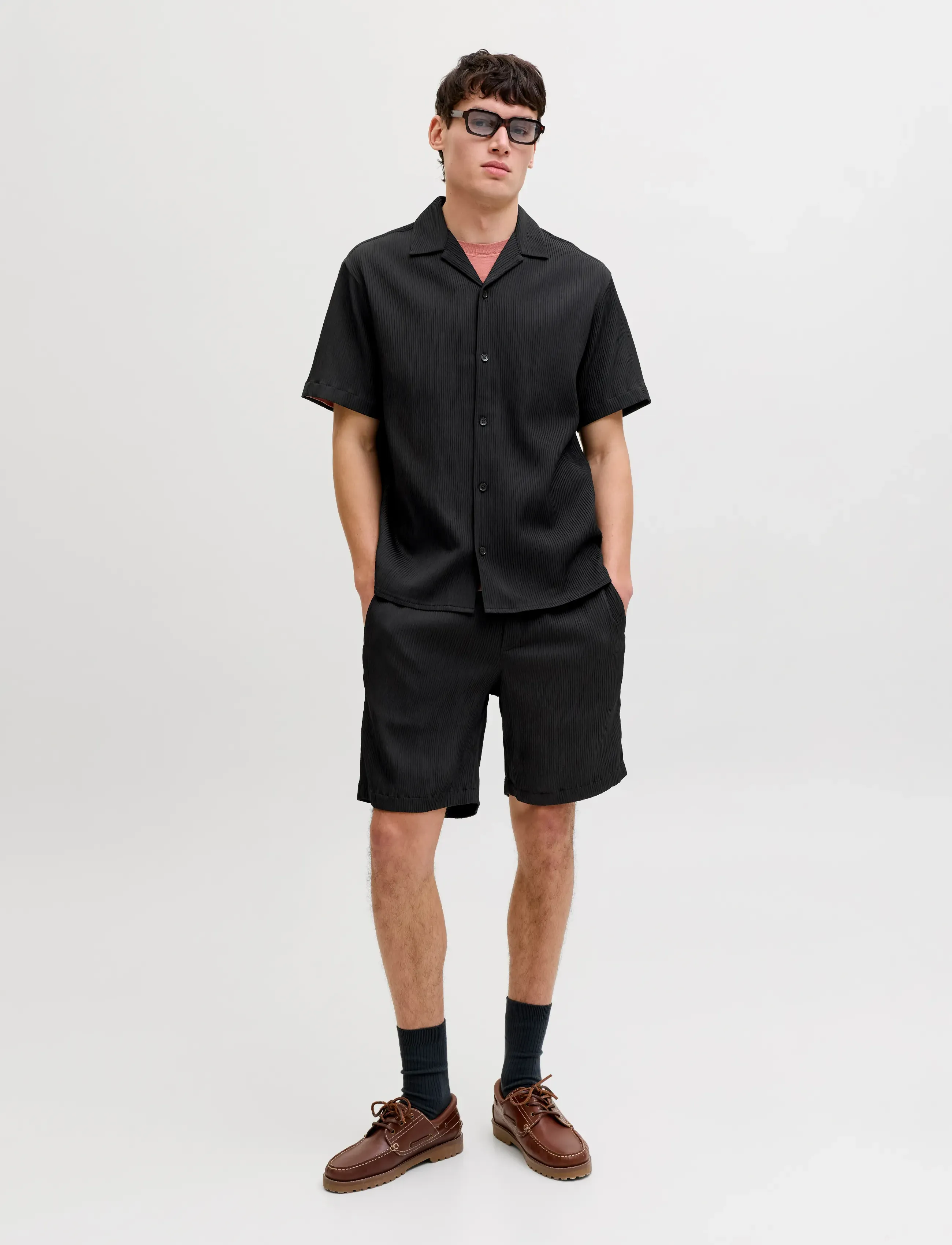 JACK & JONES Jjeharrison Resort Shirt Ss Sn Set Mp kortärmade skjortor herr – bild 3
