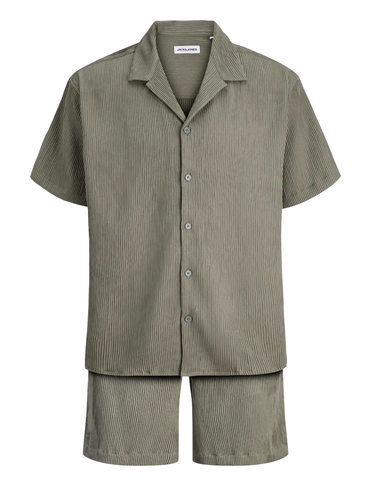 JACK & JONES Jjeharrison Resort Shirt Ss Sn Set Mp Khaki - S - Herren