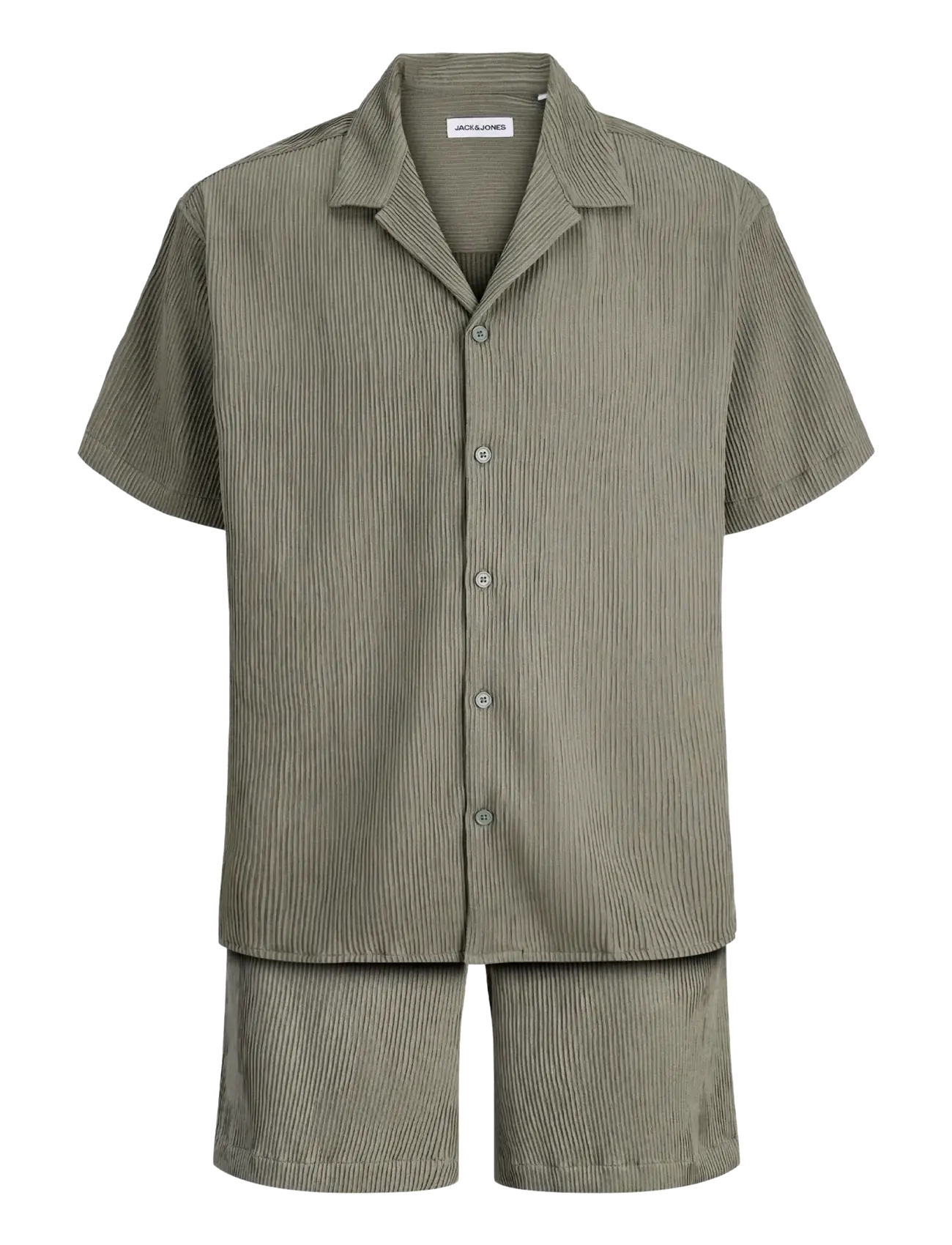 Jack & Jones - JJEHARRISON RESORT SHIRT SS SN SET MP - casual shorts - dusty olive - 2