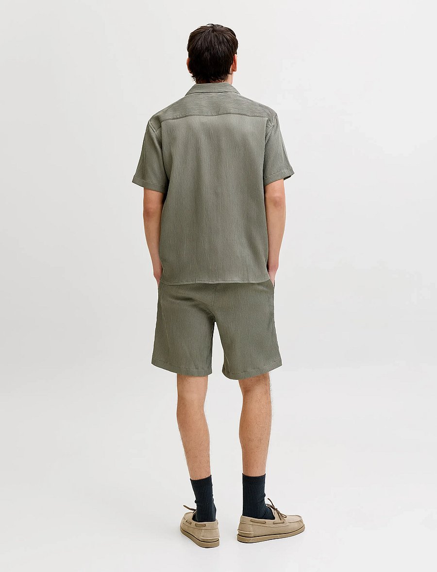 Jack & Jones - JJEHARRISON RESORT SHIRT SS SN SET MP - lühikesed vabaajapüksid - dusty olive - 3