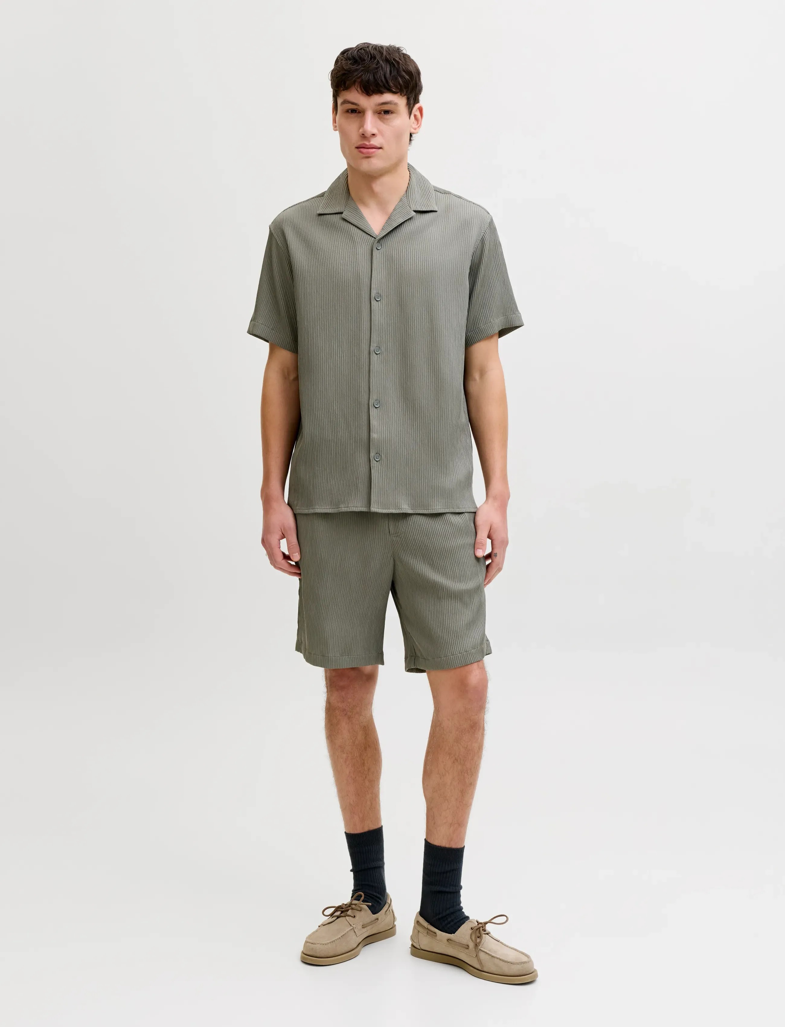 JACK & JONES Jjeharrison Resort Shirt Ss Sn Set Mp kortärmade skjortor herr – bild 3