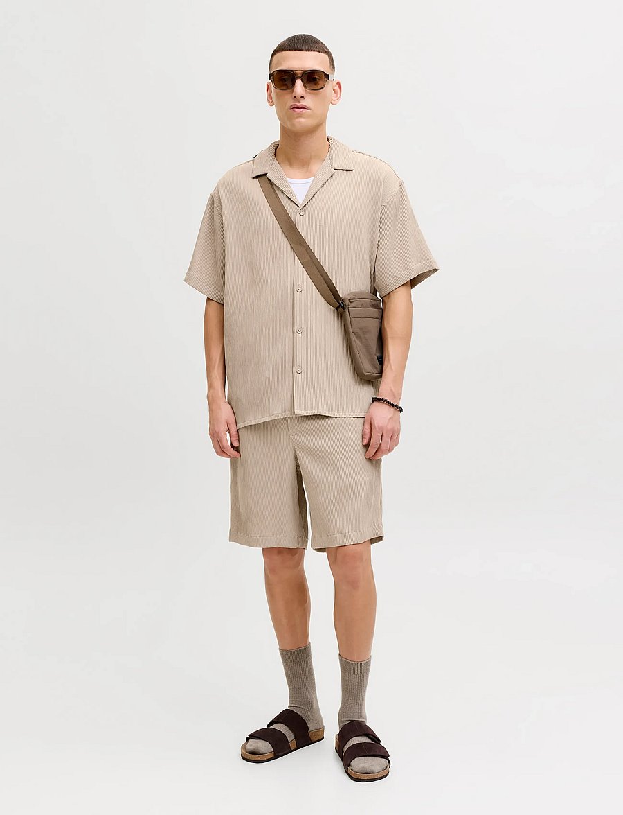 Jack & Jones - JJEHARRISON RESORT SHIRT SS SN SET MP - lühikesed vabaajapüksid - string - 5