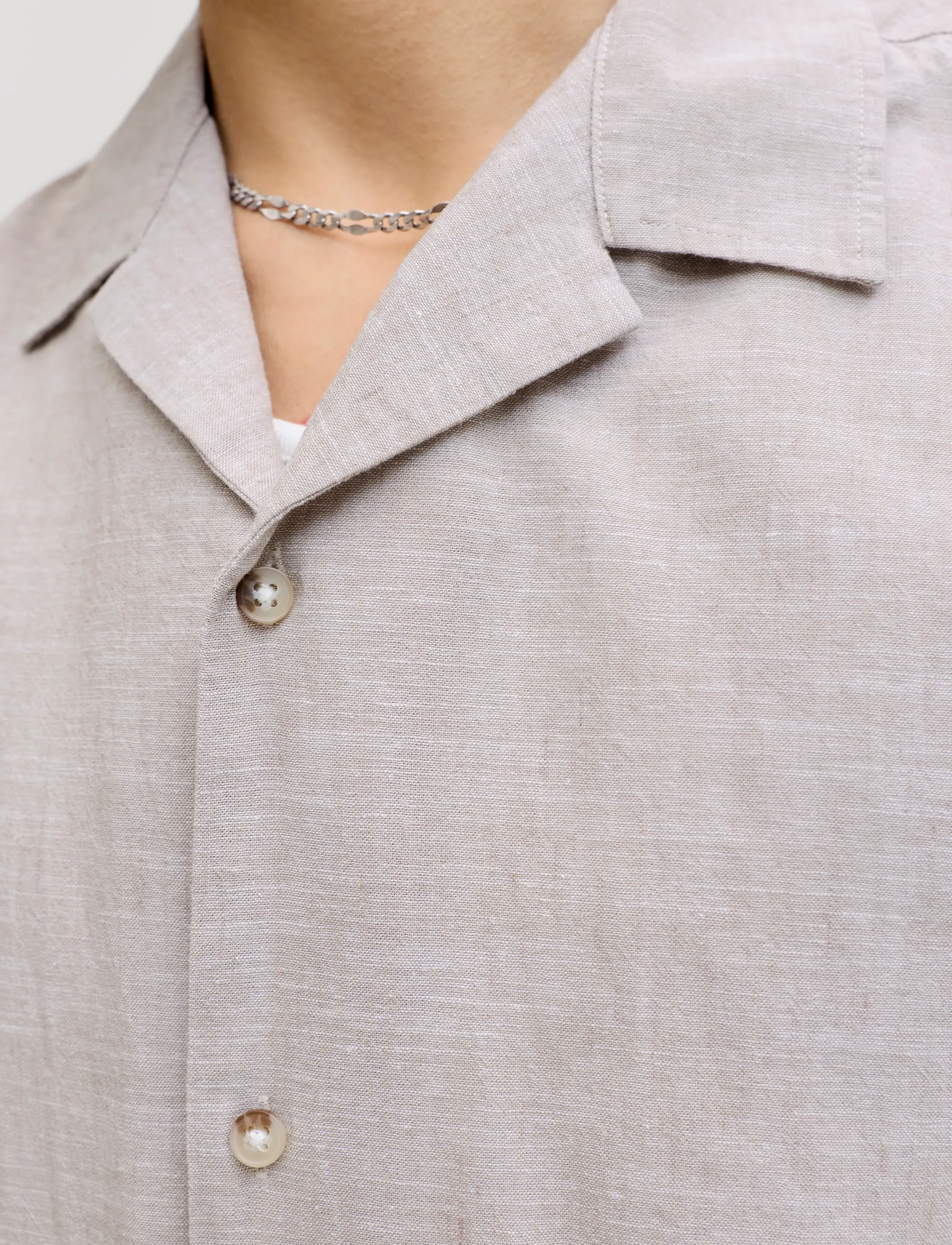 Jack & Jones - JJESUMMER LINEN BLEND RESORT SHIRT 2PKMP - hörskyrtur - dusty olive - 3