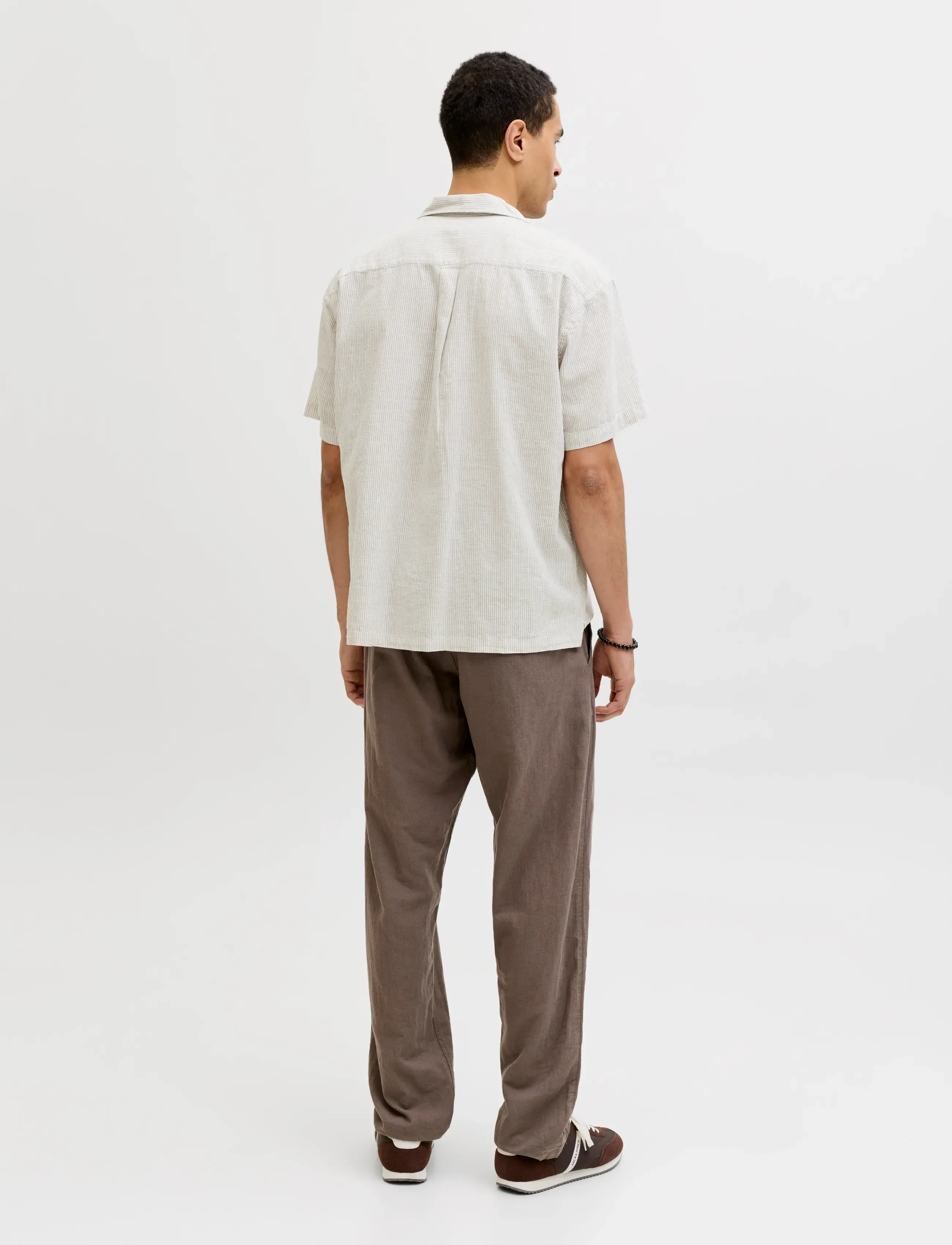 Jack & Jones - JJESUMMER LINEN BLEND RESORT SHIRT 2PKMP - hørskjorter - white - 1