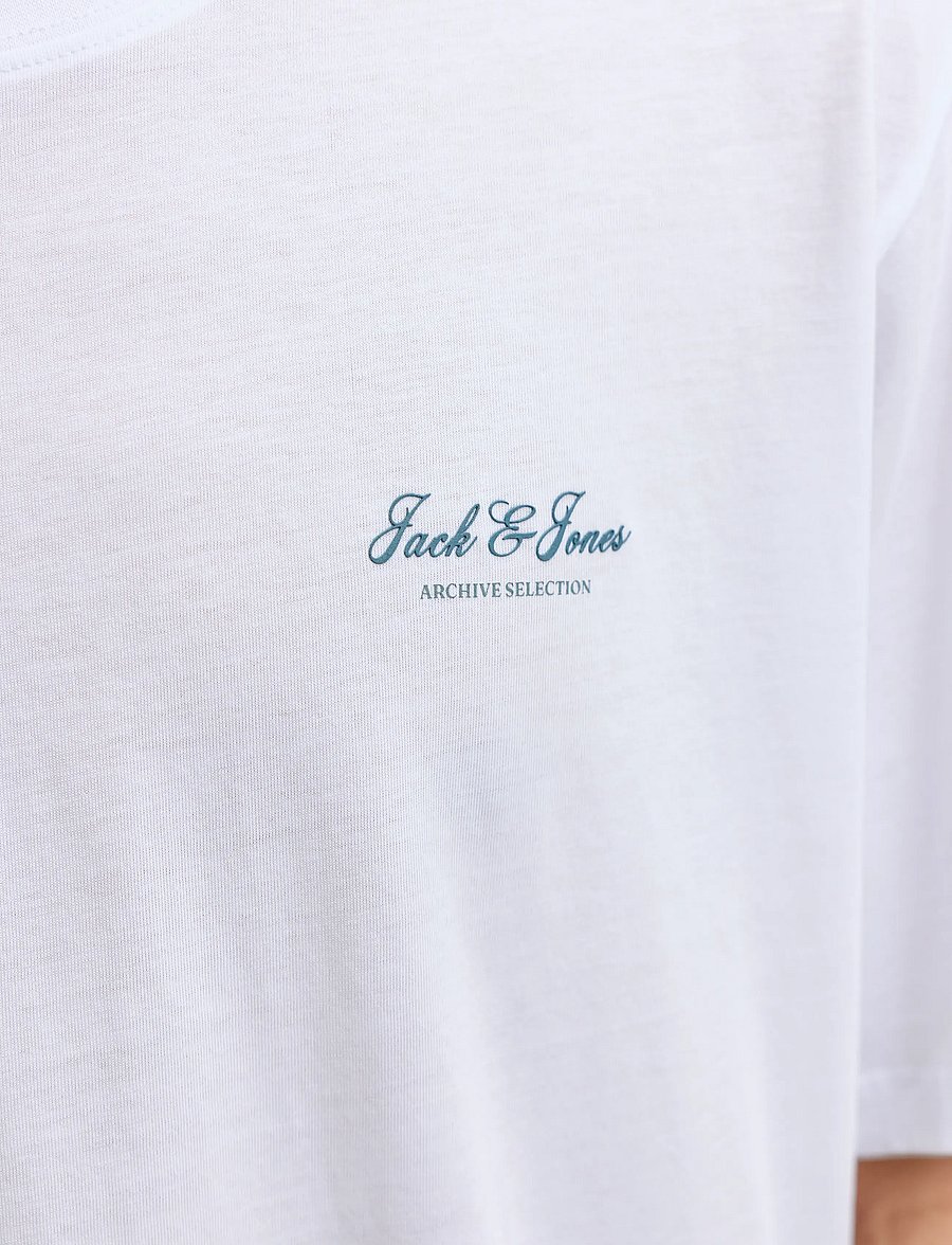 Jack & Jones - JJEARCHIVE GRAPHIC TEE SS O-NECK 3PK MP - t-särkide multipakk - bright white - 4