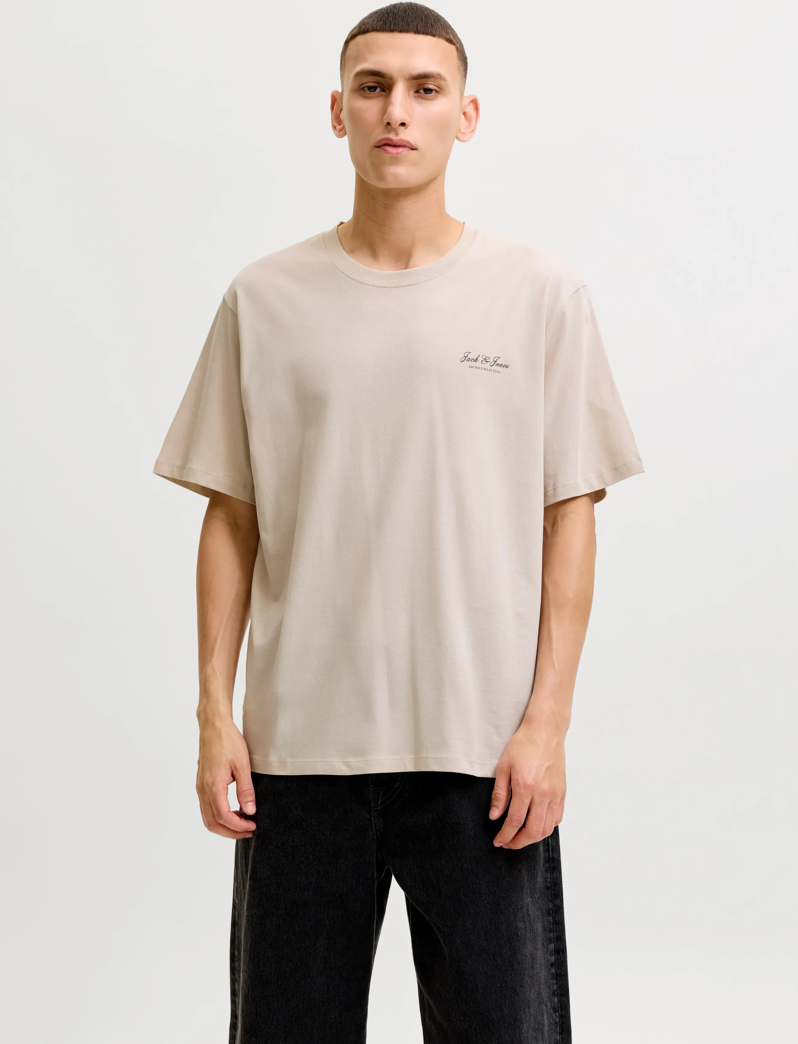 Jack & Jones JJEARCHIVE GRAPHIC TEE SS O-NECK 3PK MP - Kläder - VETIVER / khaki/green