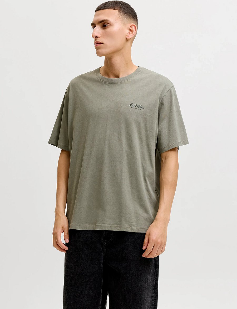 Jack & Jones - JJEARCHIVE GRAPHIC TEE SS O-NECK 3PK MP - t-särkide multipakk - vetiver - 5