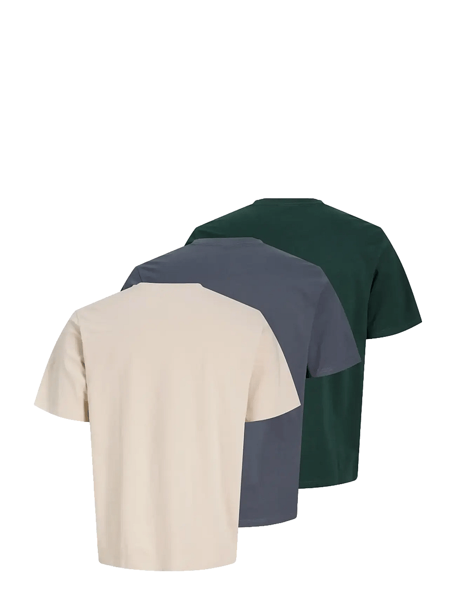 Jack & Jones - JJESOHO TEE SS CREW NECK 3PK MP - moonbeam - 2