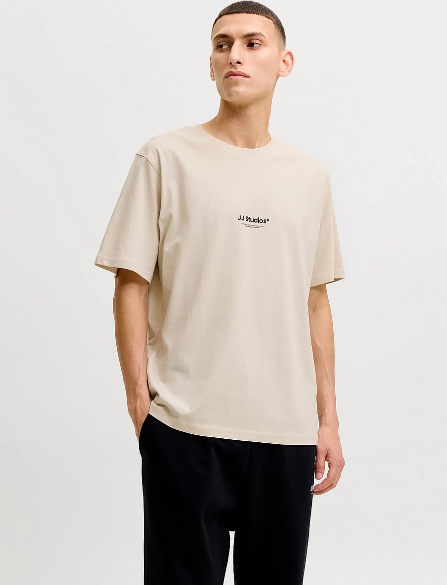 Jack & Jones - JJESOHO TEE SS CREW NECK 3PK MP - moonbeam - 0