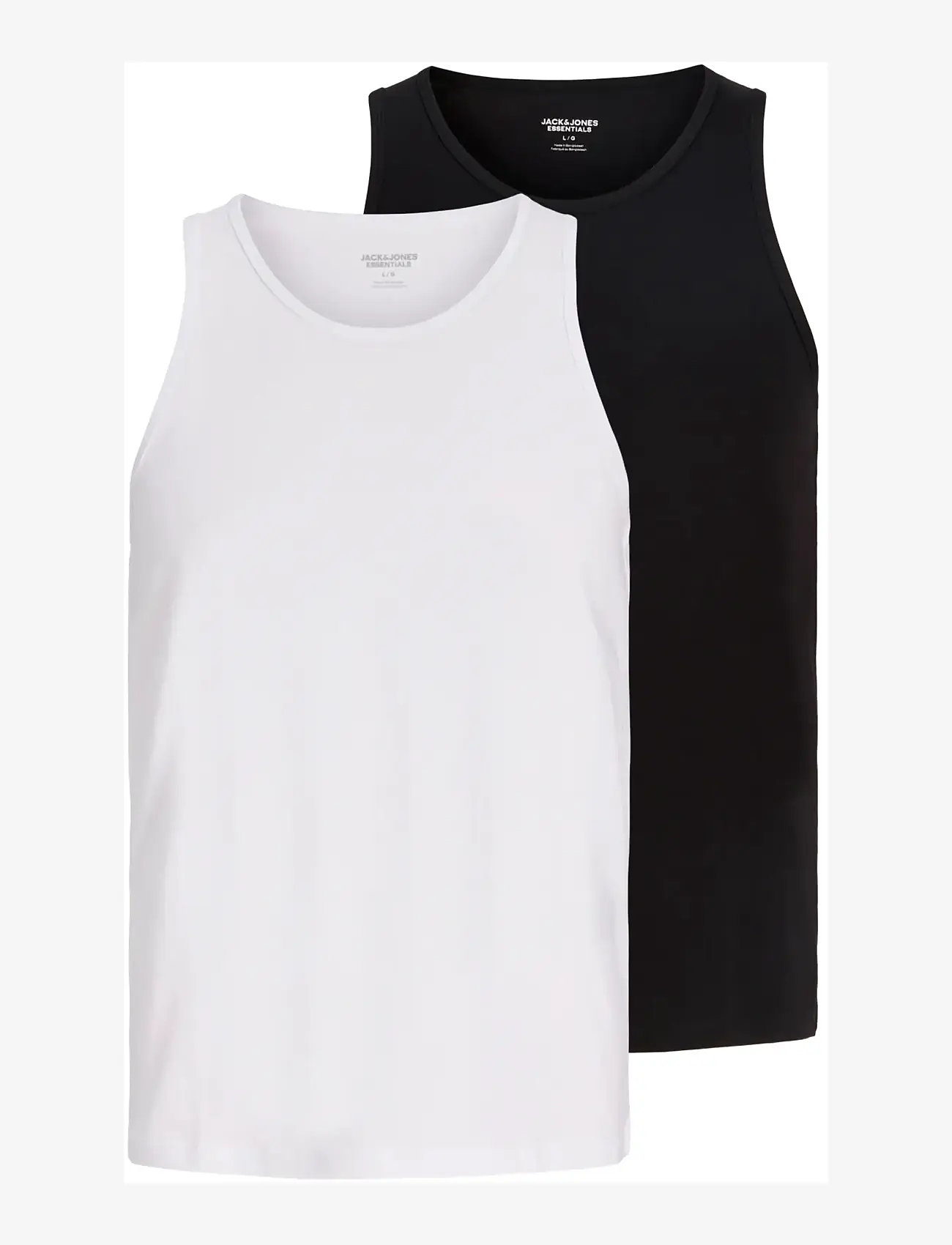 Jack & Jones - JJEORGANIC BASIC TANKTOP 2PK MP - tank tops - black - 1