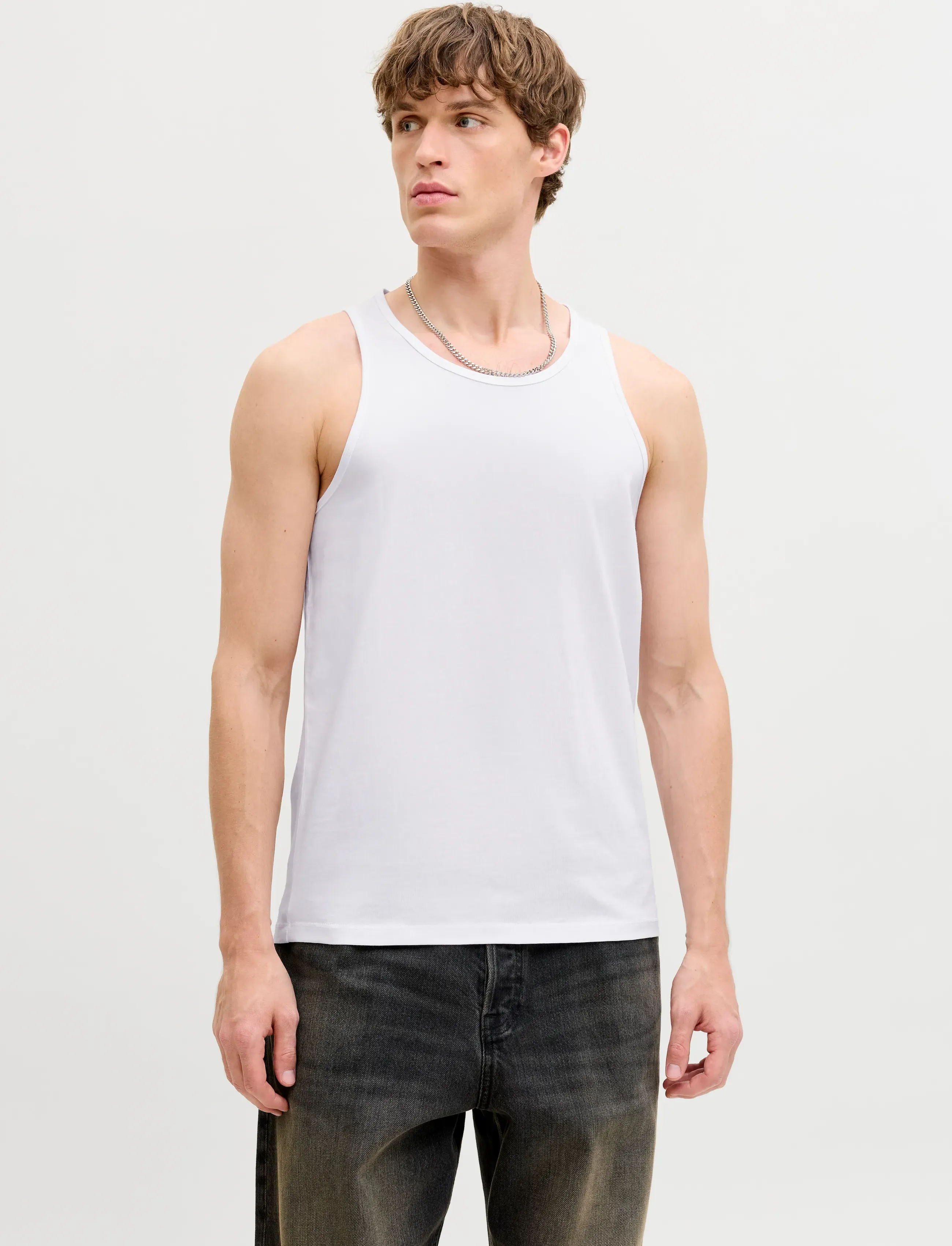 Jack & Jones JJEORGANIC BASIC TANKTOP 2PK MP - Tank Tops - BLACK / white