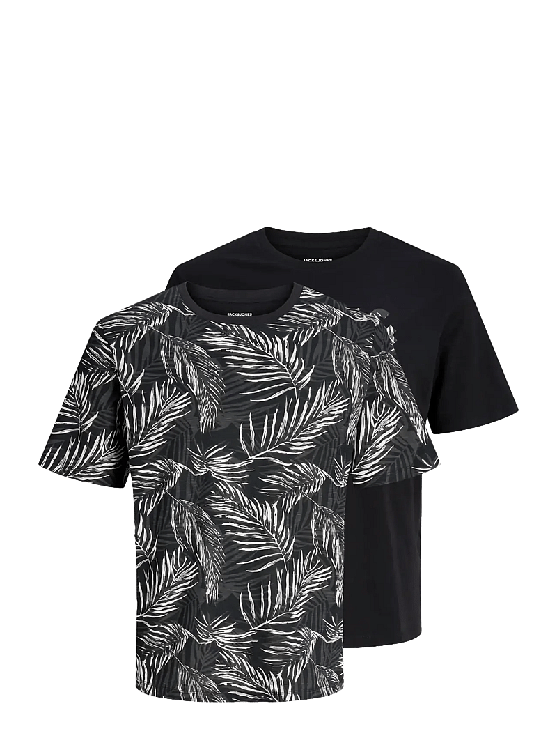 Jack & Jones - JJEJEFF TEE SS 2PK MP - multipack t-shirts - black - 1