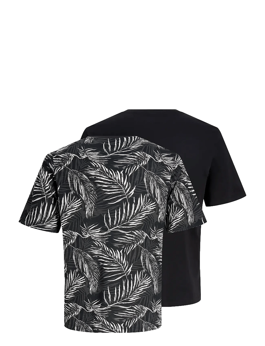 Jack & Jones - JJEJEFF TEE SS 2PK MP - t-särkide multipakk - black - 2