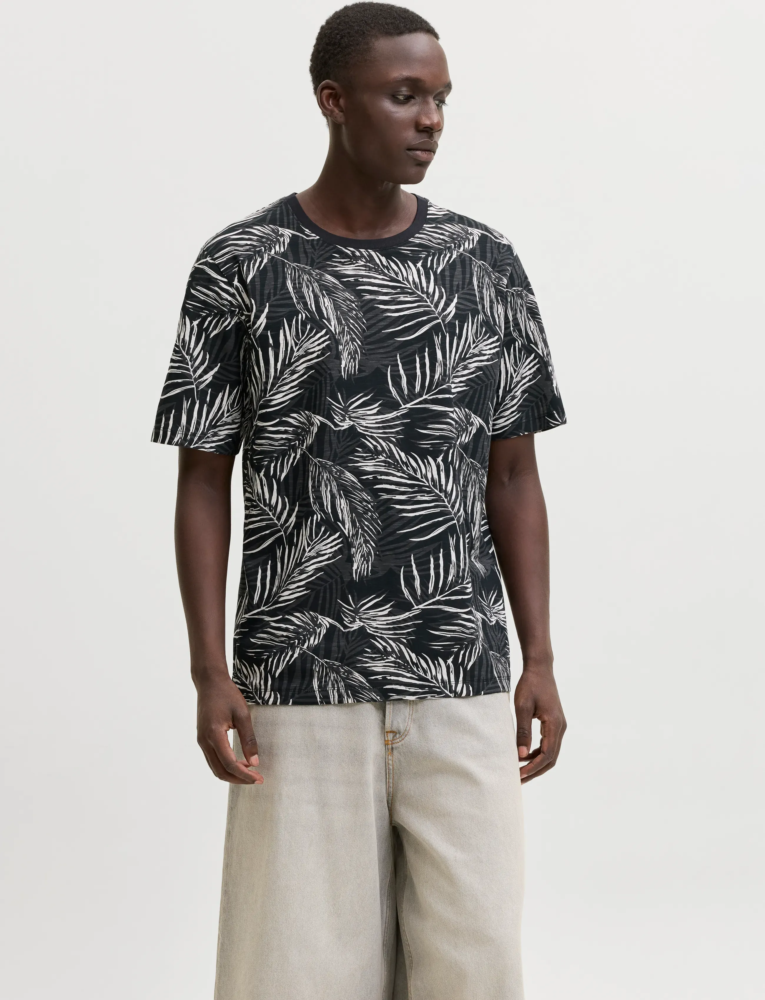 Jack & Jones JJEJEFF TEE SS 2PK MP - Deals - BLACK / black