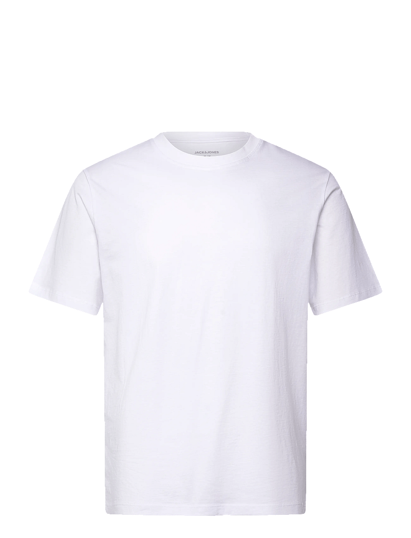 Jack & Jones - JJOSAKA BACK PRINT TEE SS CREW NECK - kortærmede t-shirts - bright white - 0
