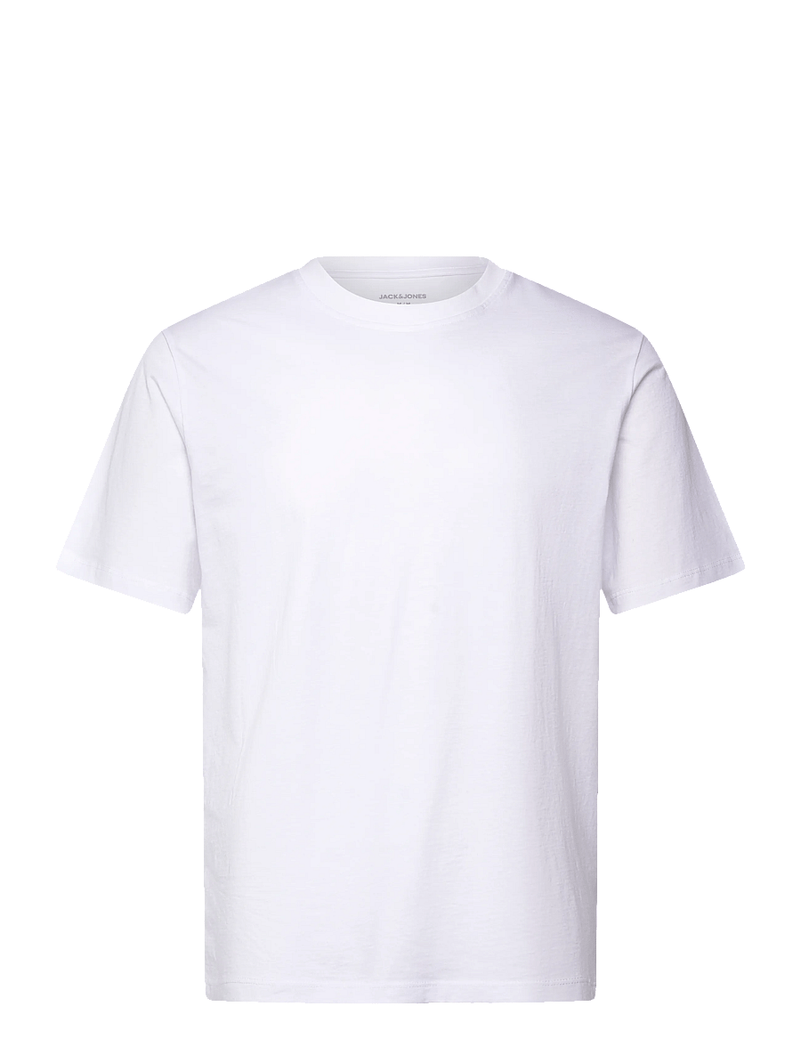 Jack & Jones - JJOSAKA BACK PRINT TEE SS CREW NECK - kortærmede t-shirts - bright white - 0