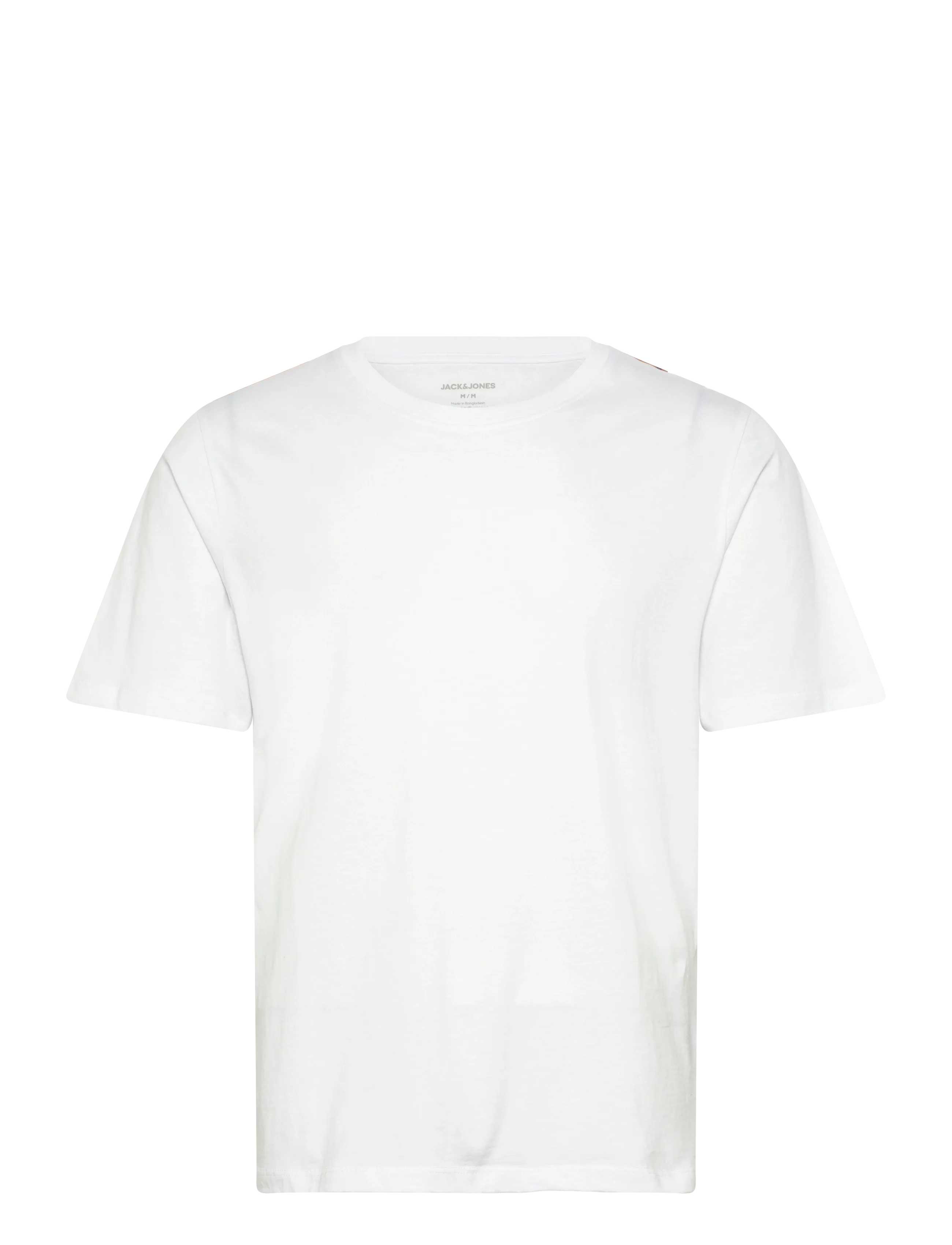 Jack & Jones Jjosaka Back Print Tee Ss Crew Neck, M, White, T-Shirts > Kortærmede, Herre