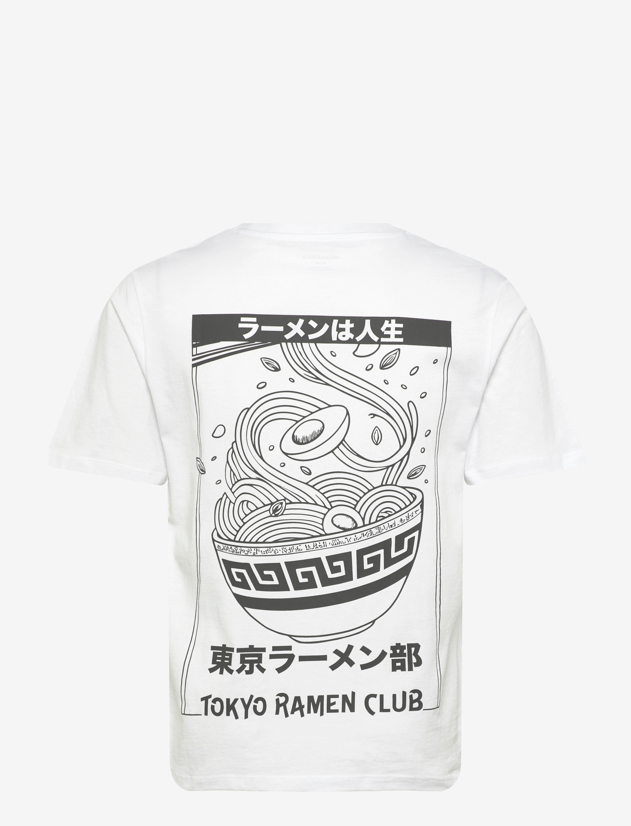 Jack & Jones - JJOSAKA BACK PRINT TEE SS CREW NECK - lühikeste varrukatega t-särgid - bright white - 1