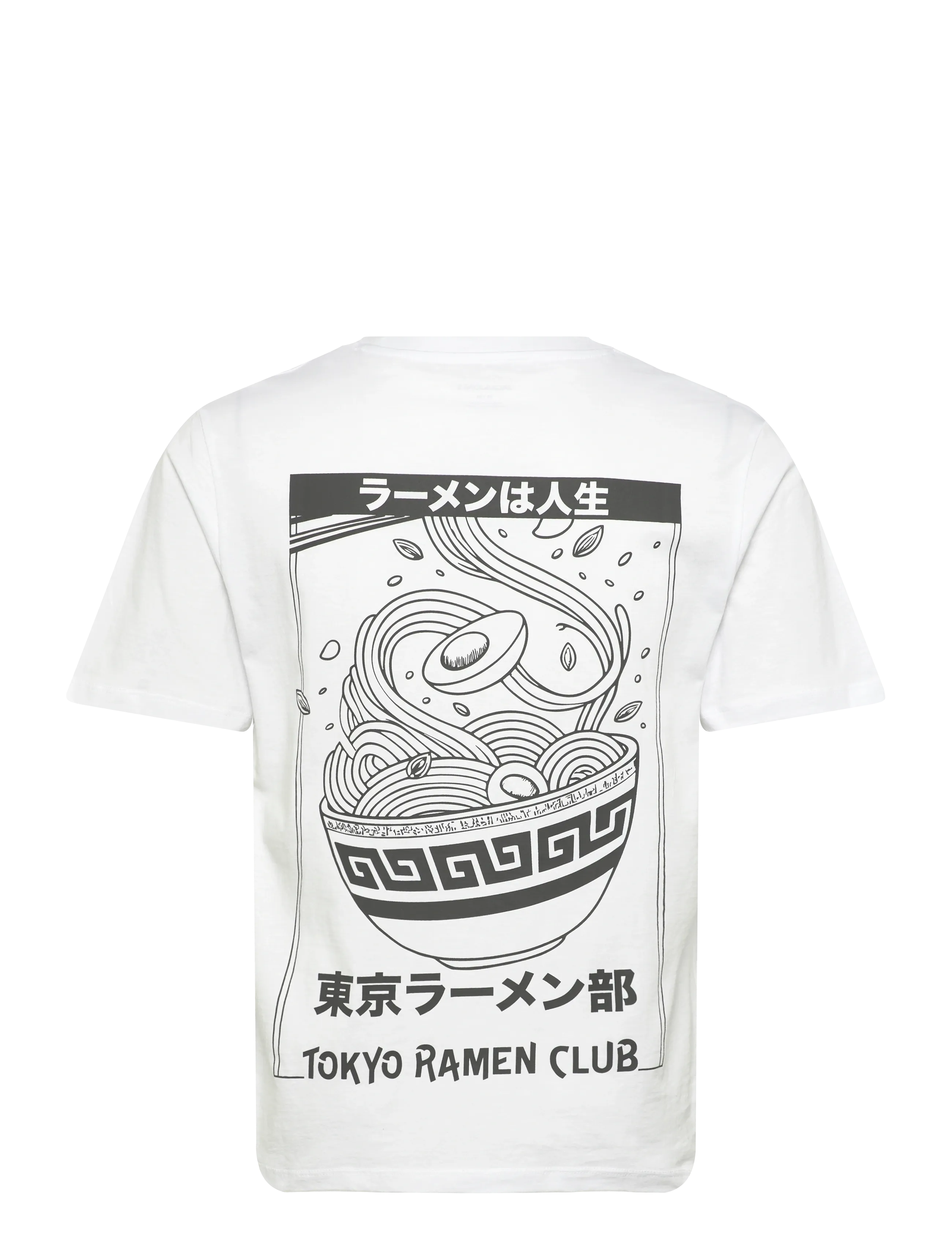Jack & Jones - JJOSAKA BACK PRINT TEE SS CREW NECK - kurzärmelig - bright white - 1