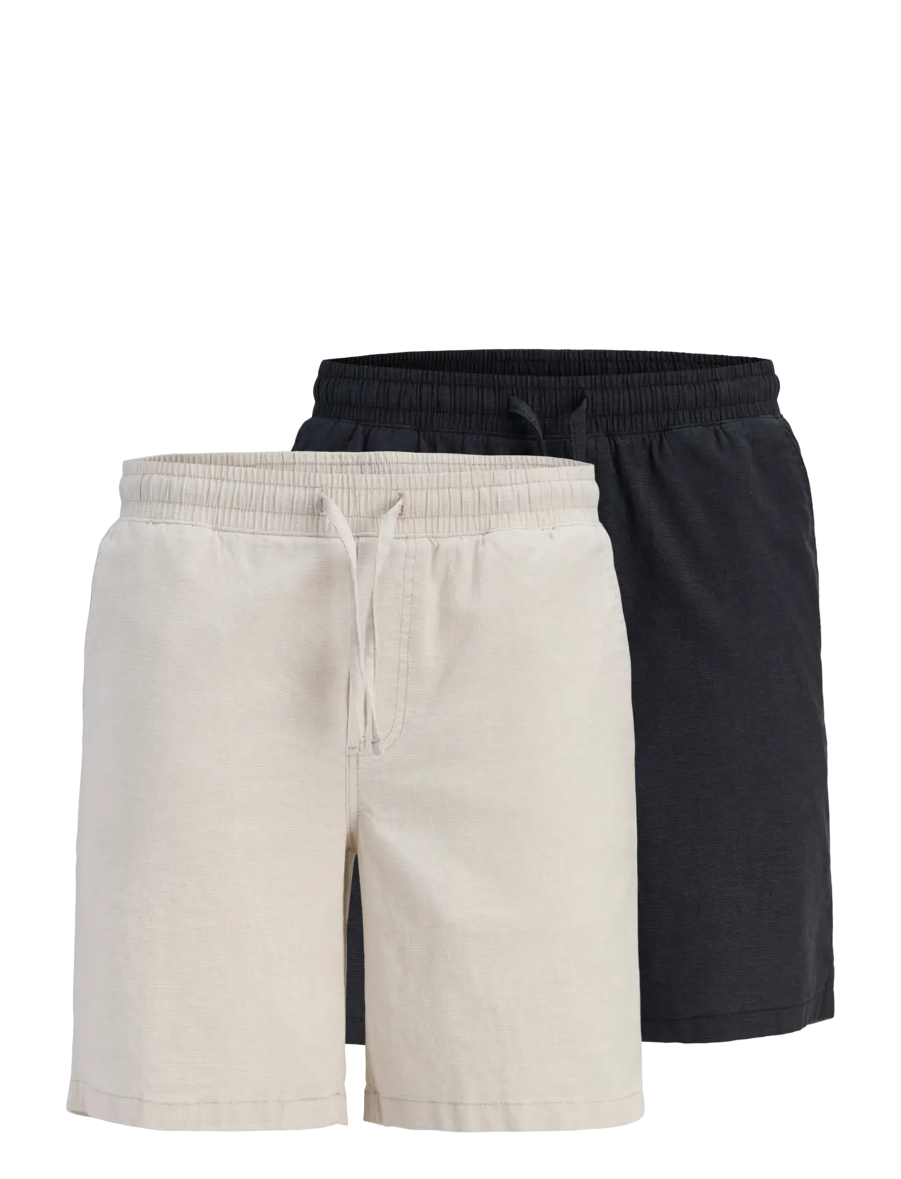 JACK & JONES Jpstjaiden Breeze Jogger Kurz Mp 2Pk Schwarz - L - Herren