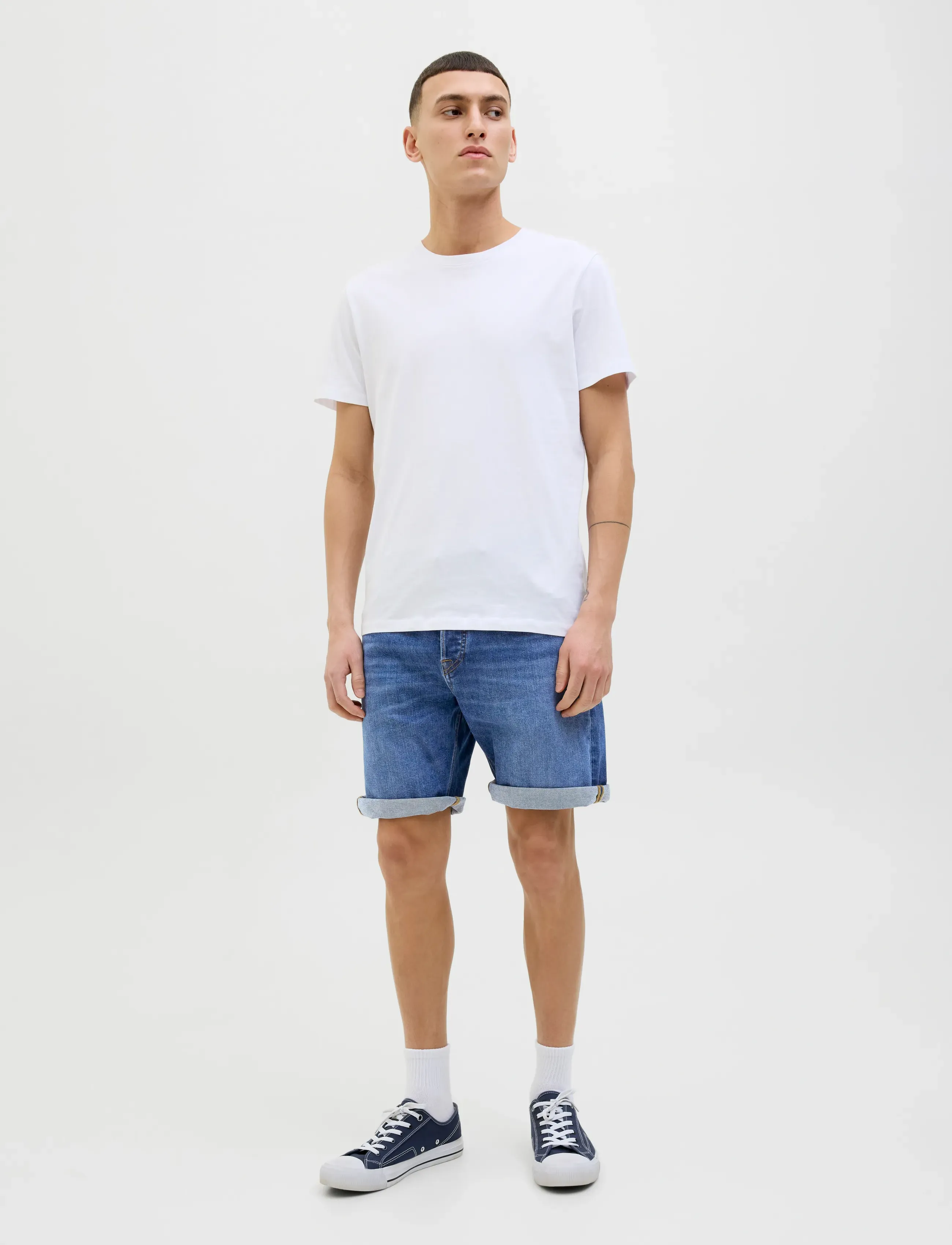 Jack & Jones - JJIRICK JJIORG SHORTS AM 364/365/362 3P - short en jean - blue denim - 1