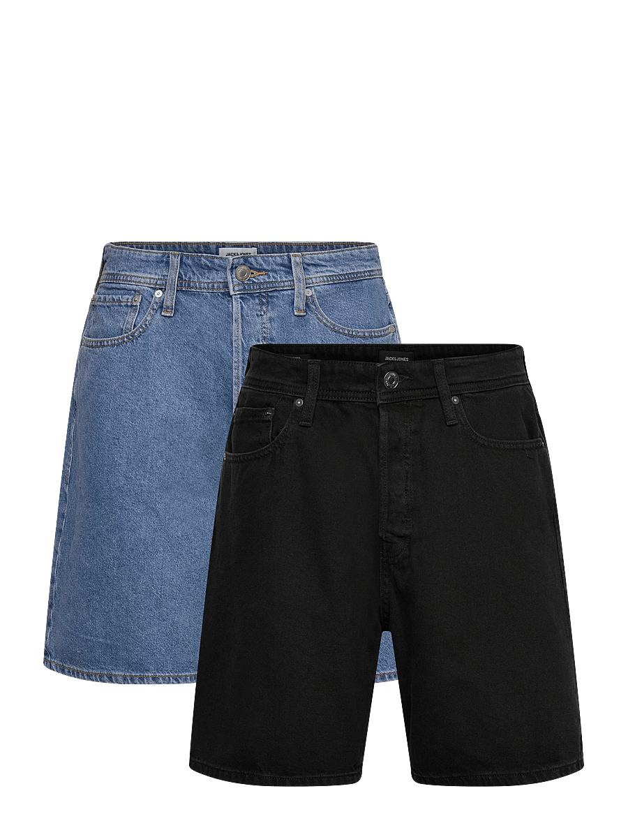 Jack & Jones - JJITONY JJORG SHORTS SQ 070/069 2PK MP - jorts - black denim - 0