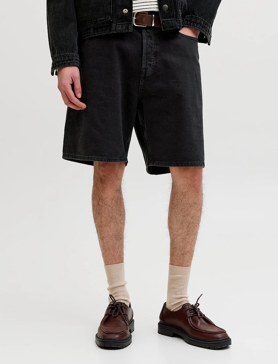 Jack & Jones - JJITONY JJORG SHORTS SQ 070/069 2PK MP - jorts - black denim - 0