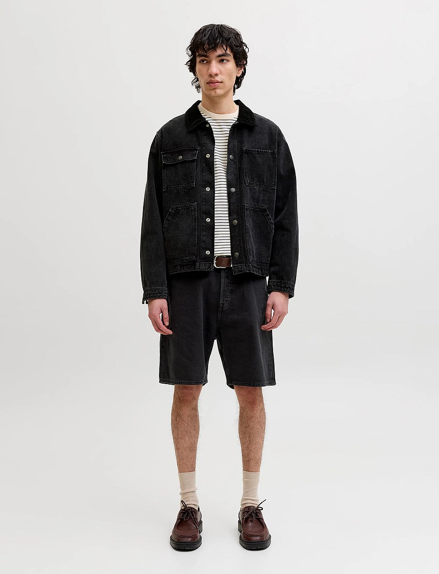 Jack & Jones - JJITONY JJORG SHORTS SQ 070/069 2PK MP - jorts - black denim - 2