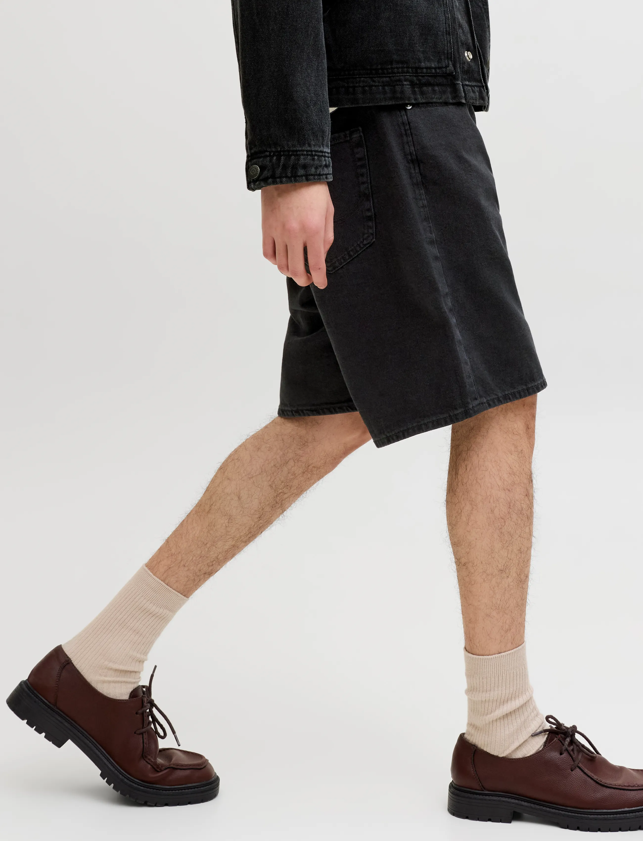 Jack & Jones - JJITONY JJORG SHORTS SQ 070/069 2PK MP - jorts - black denim - 4