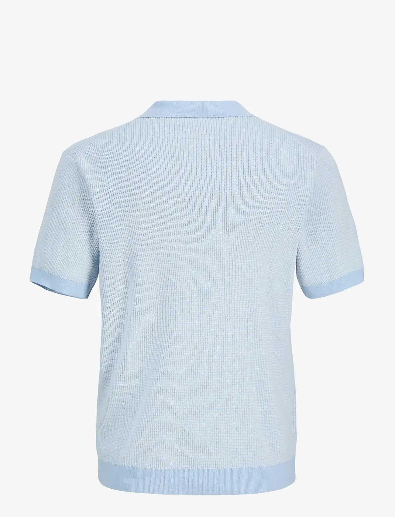 Jack & Jones - JPRBLAHUDSON KNIT SPLIT NECK SS SN - polostrik - chambray blue - 2