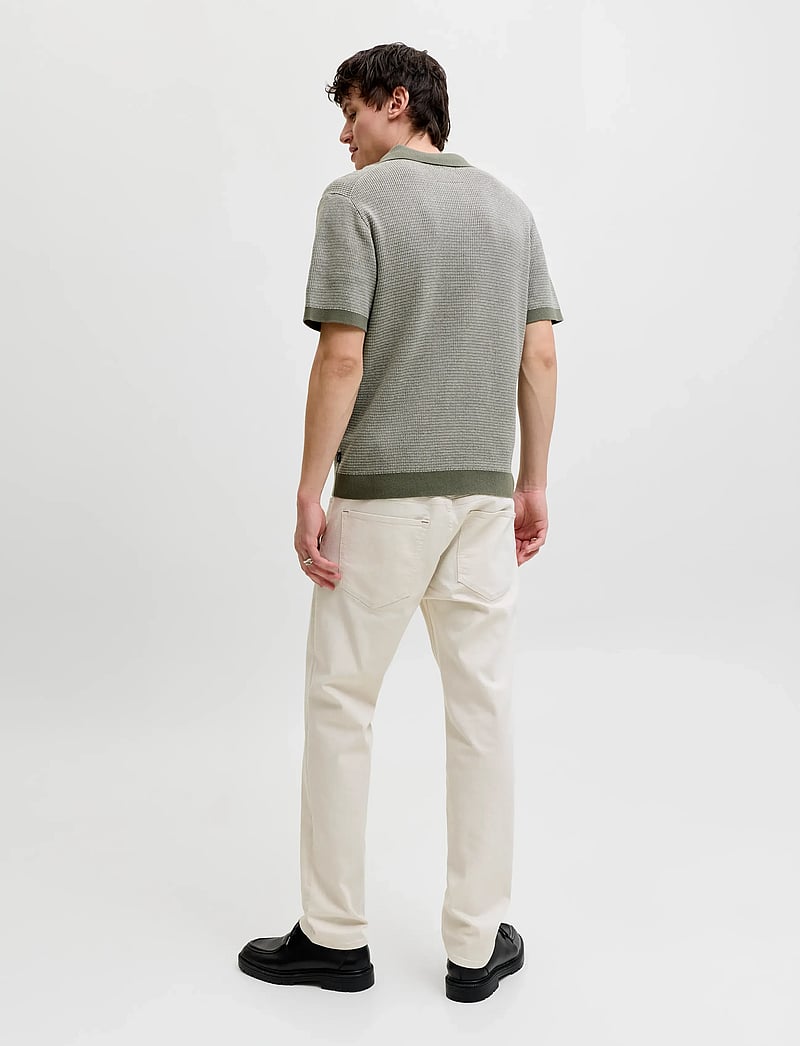Jack & Jones - JPRBLAHUDSON KNIT SPLIT NECK SS SN - gestrickte polohemden - smokey olive - 2