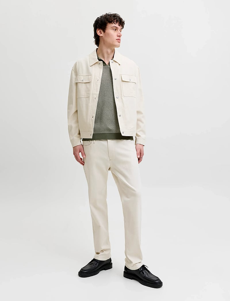 Jack & Jones - JPRBLAHUDSON KNIT SPLIT NECK SS SN - gestrickte polohemden - smokey olive - 3