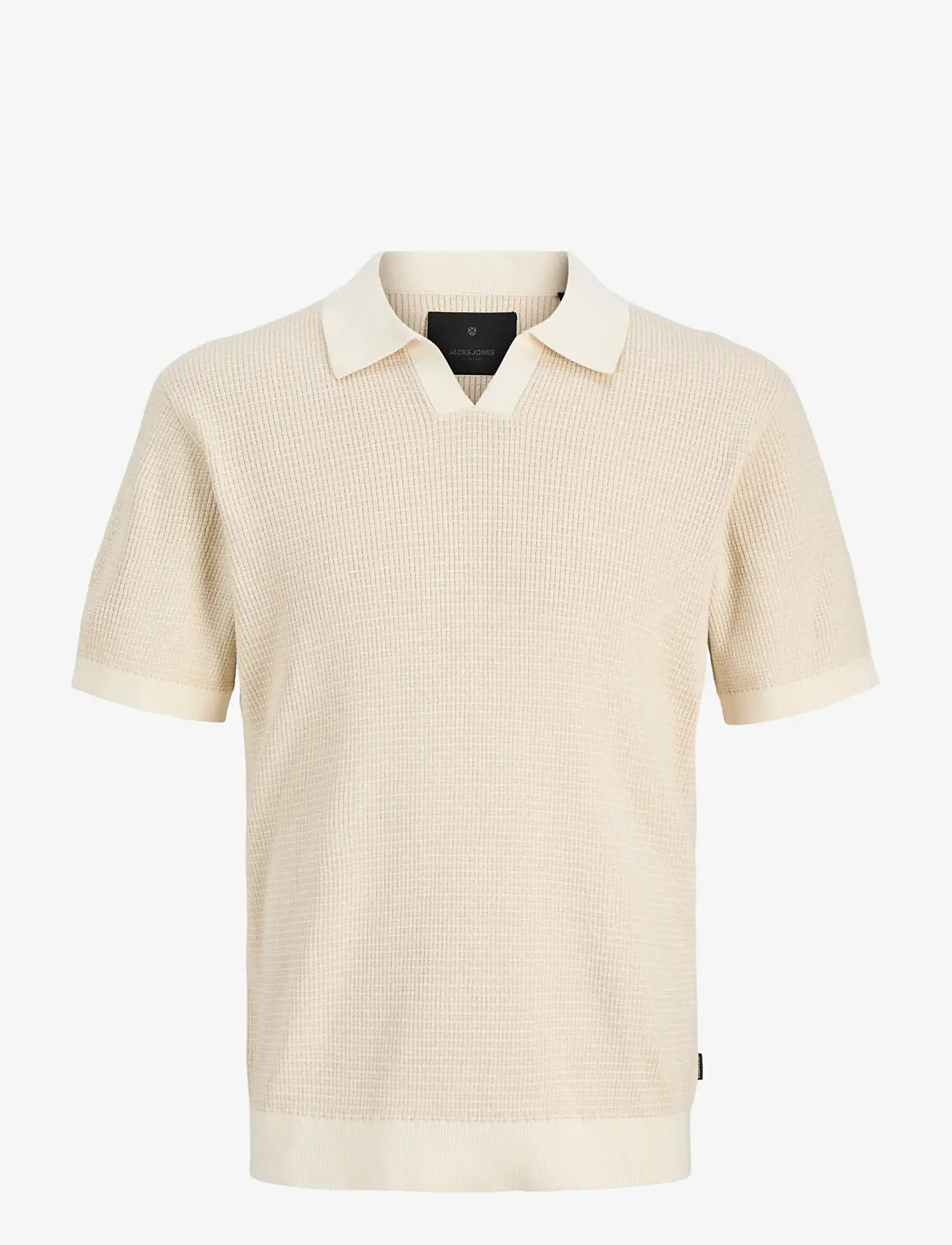 Jack & Jones - JPRBLAHUDSON KNIT SPLIT NECK SS SN - die niedrigsten preise - whitecap gray - 1