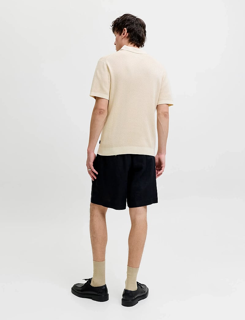 Jack & Jones - JPRBLAHUDSON KNIT SPLIT NECK SS SN - gestrickte polohemden - whitecap gray - 2