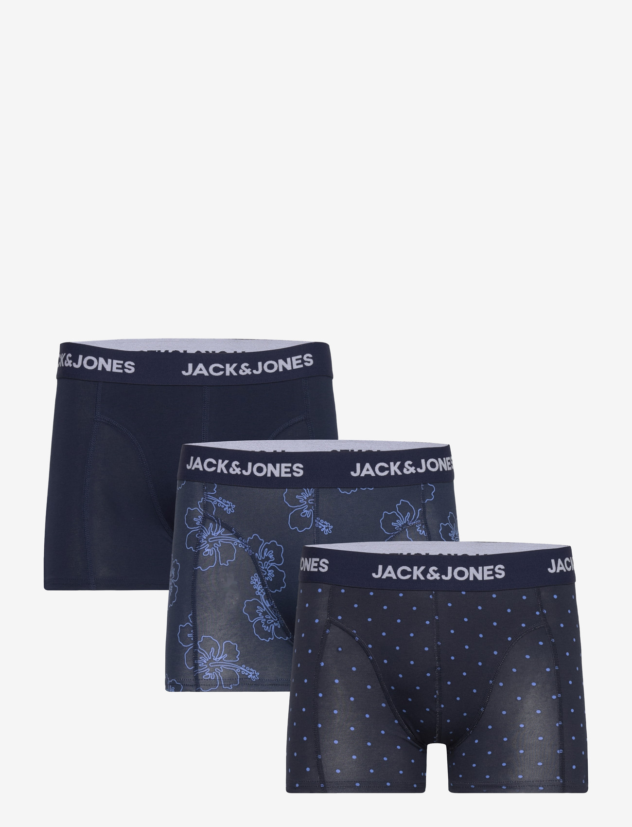 Jack & Jones - JACANTHONY PRINT TRUNKS 3 PACK NOOS - multipack underbukser - pageant blue - 0