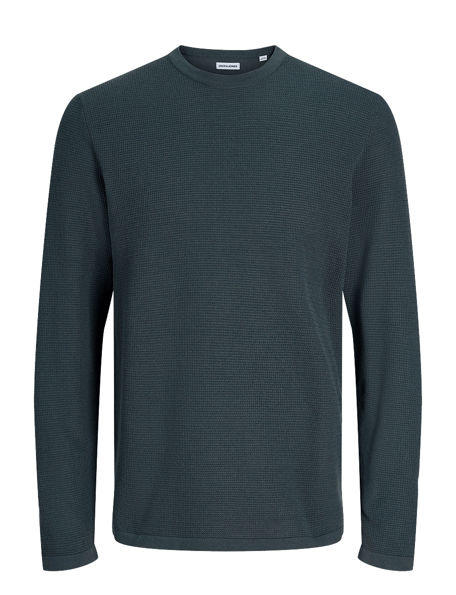 Jack & Jones - JJAUSTIN KNIT CREW NECK - rundhalsad - turbulence - 1