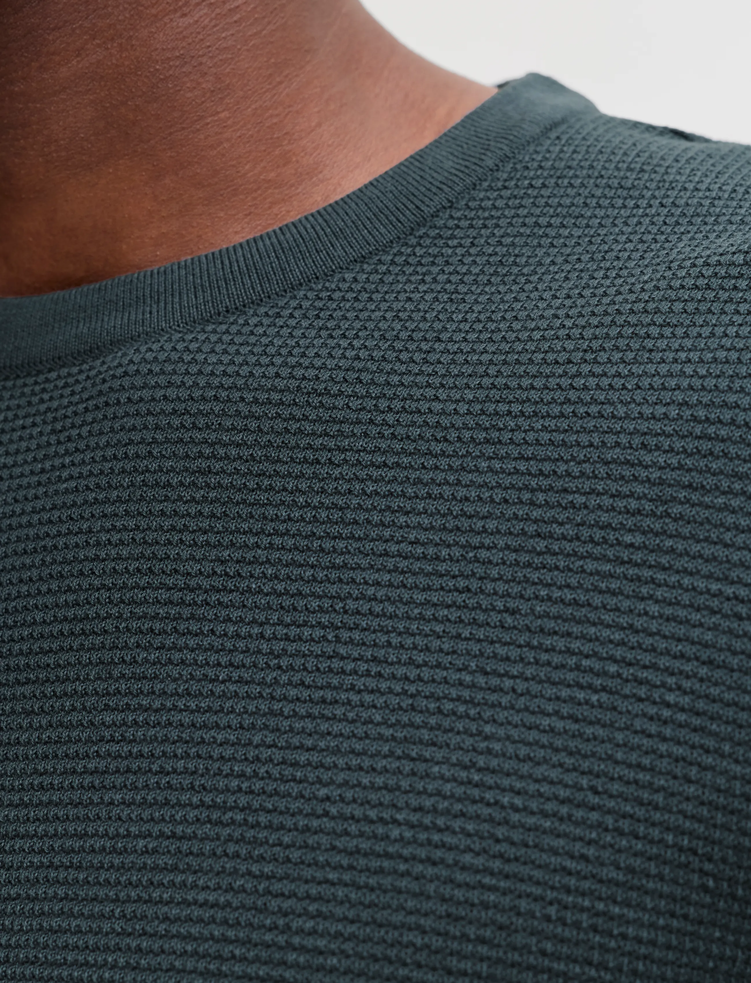 Jack & Jones JJAUSTIN KNIT CREW NECK - Streetstyle - TURBULENCE / blue