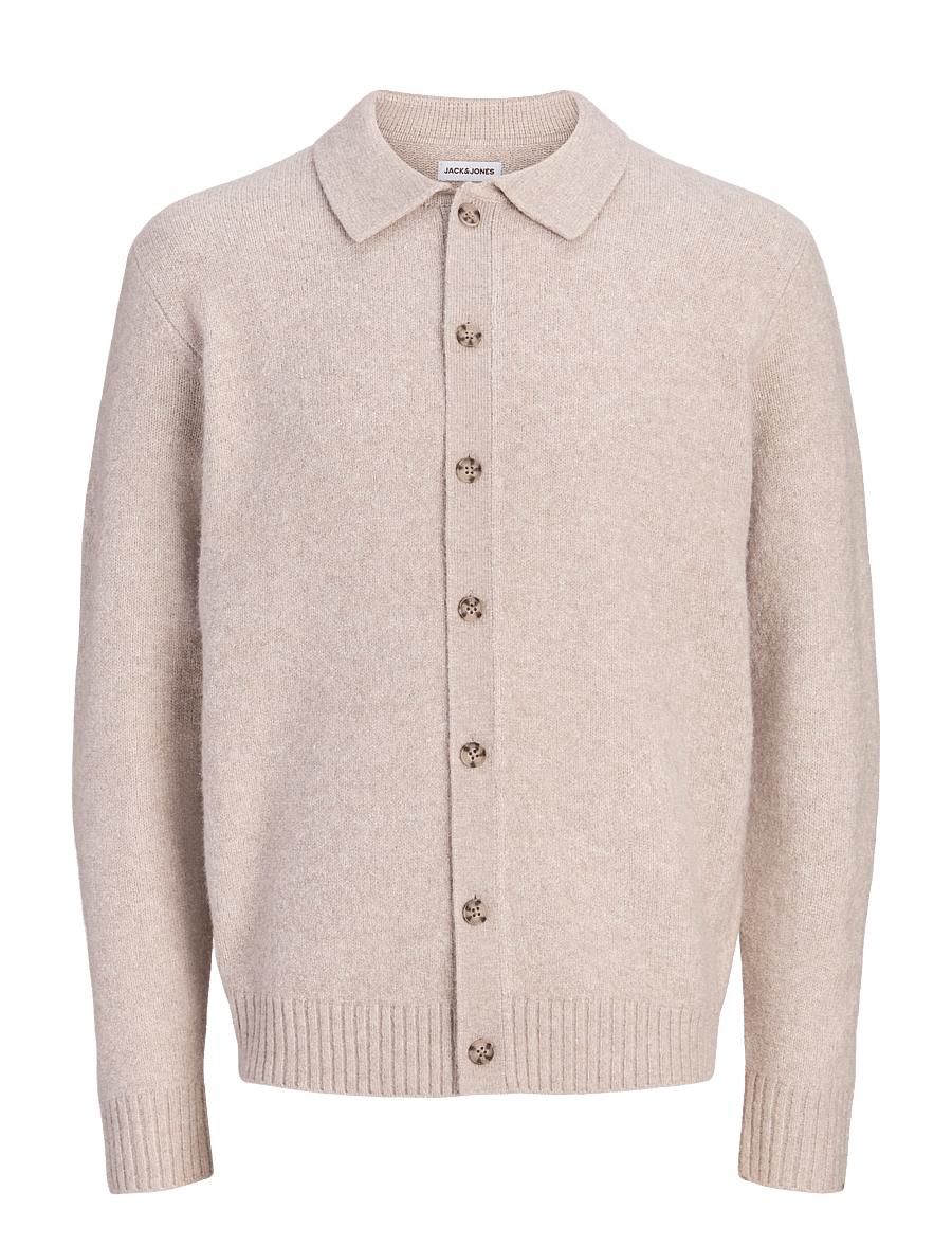 Jack & Jones - JJESOHO OLLIE KNIT POLO CARDIGAN - cardigans - atmosphere - 0