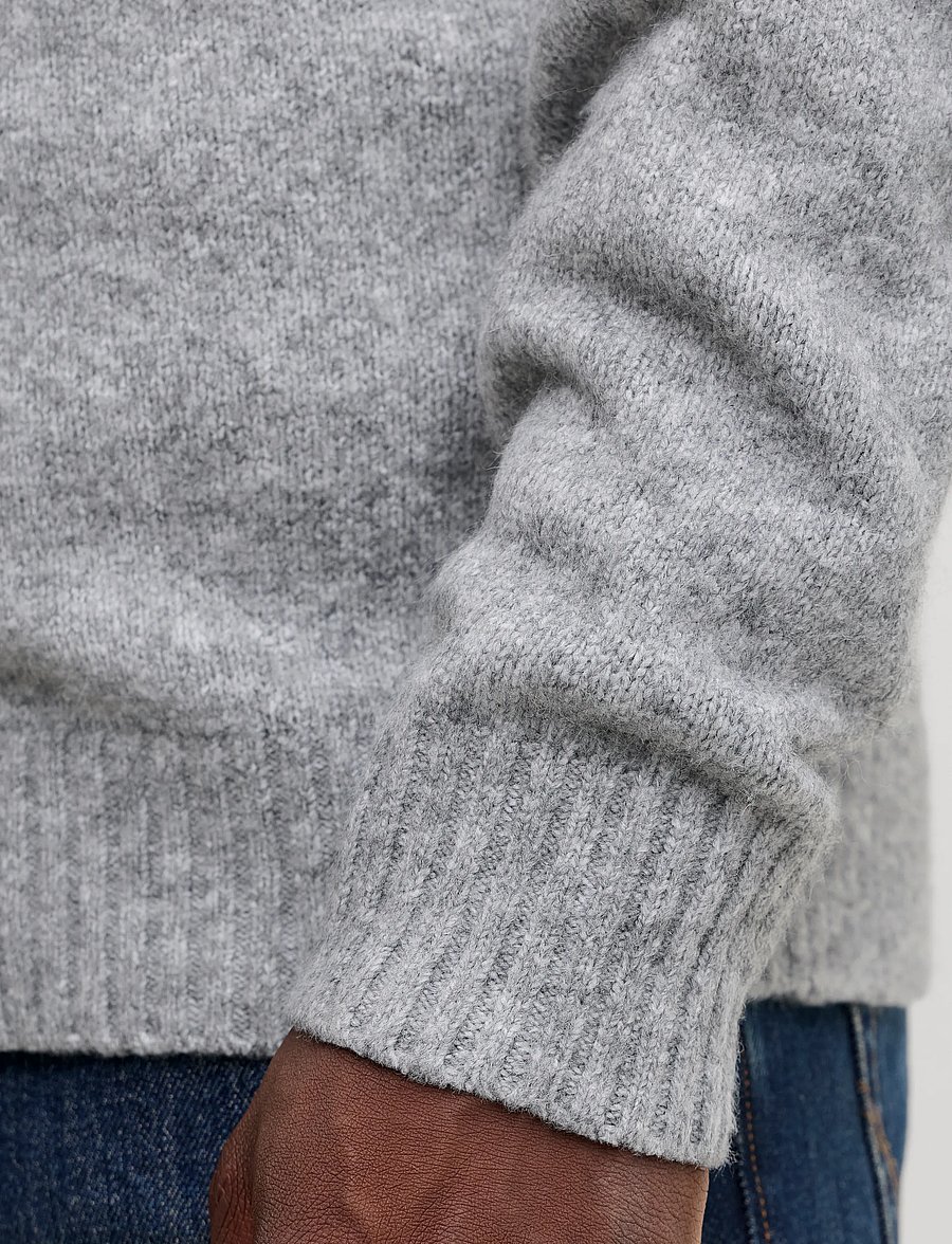 Jack & Jones - JJESOHO OLLIE KNIT POLO CARDIGAN - kardiganid - light grey melange - 4