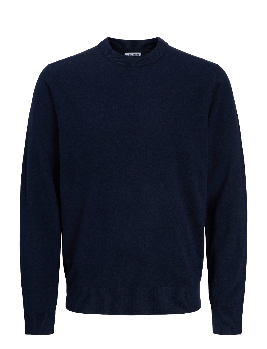 Jack & Jones - JJEPERFECT WOOL BLEND KNIT CREW NECK - rund hals - night sky - 0