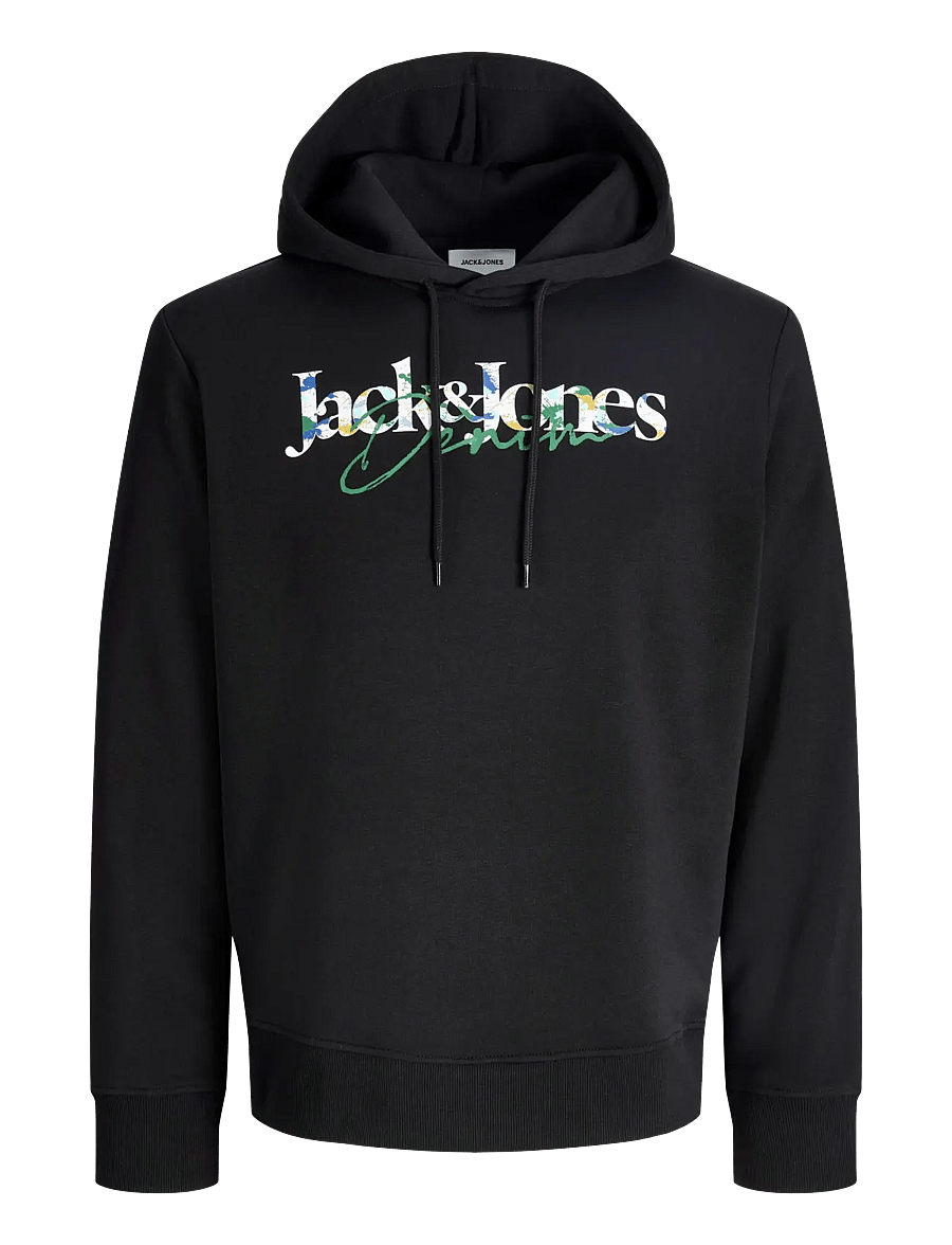 Jack & Jones - JJTOM SWEAT HOOD - black - 0